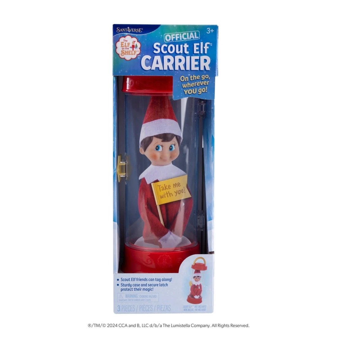 1 3 Piece The Elf on the Shelf: A Christmas Tradition Official Scout Elf Carrier, 1 of 9