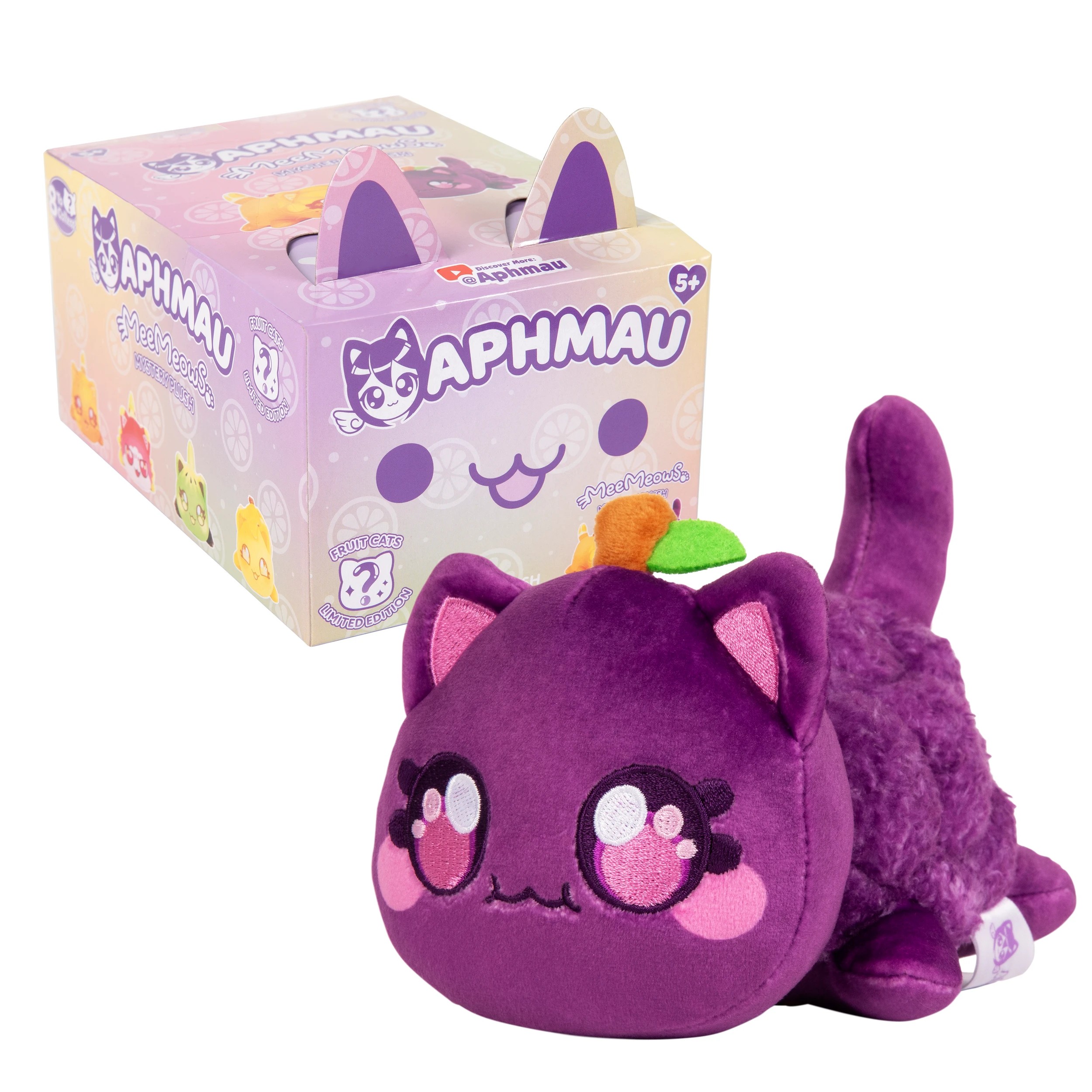 4 15cm Aphmau MeeMeows Mystery Plush Toy: Fruit - Assorted, 4 of 10