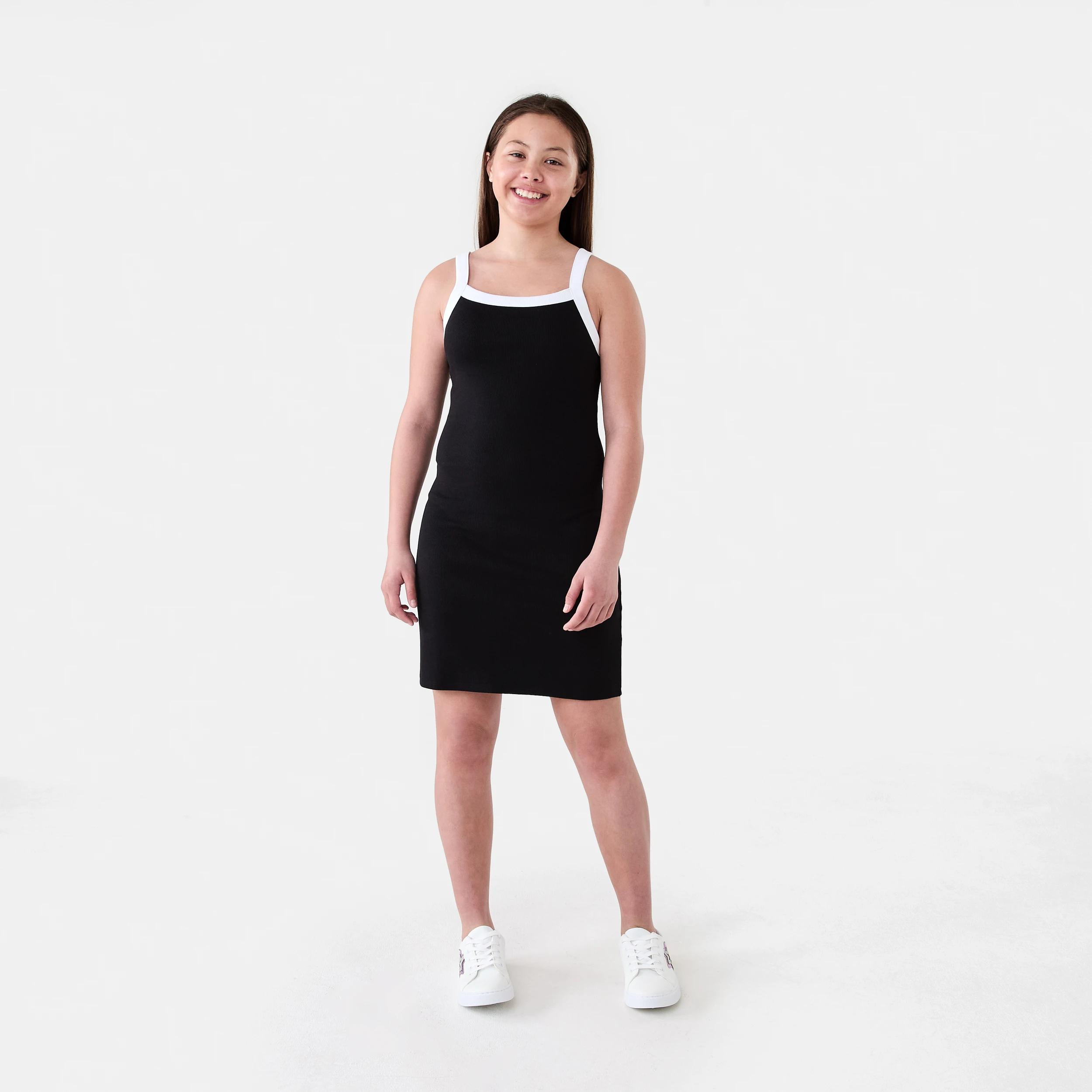5 Rib Tank Dress Black, 5 of 6
