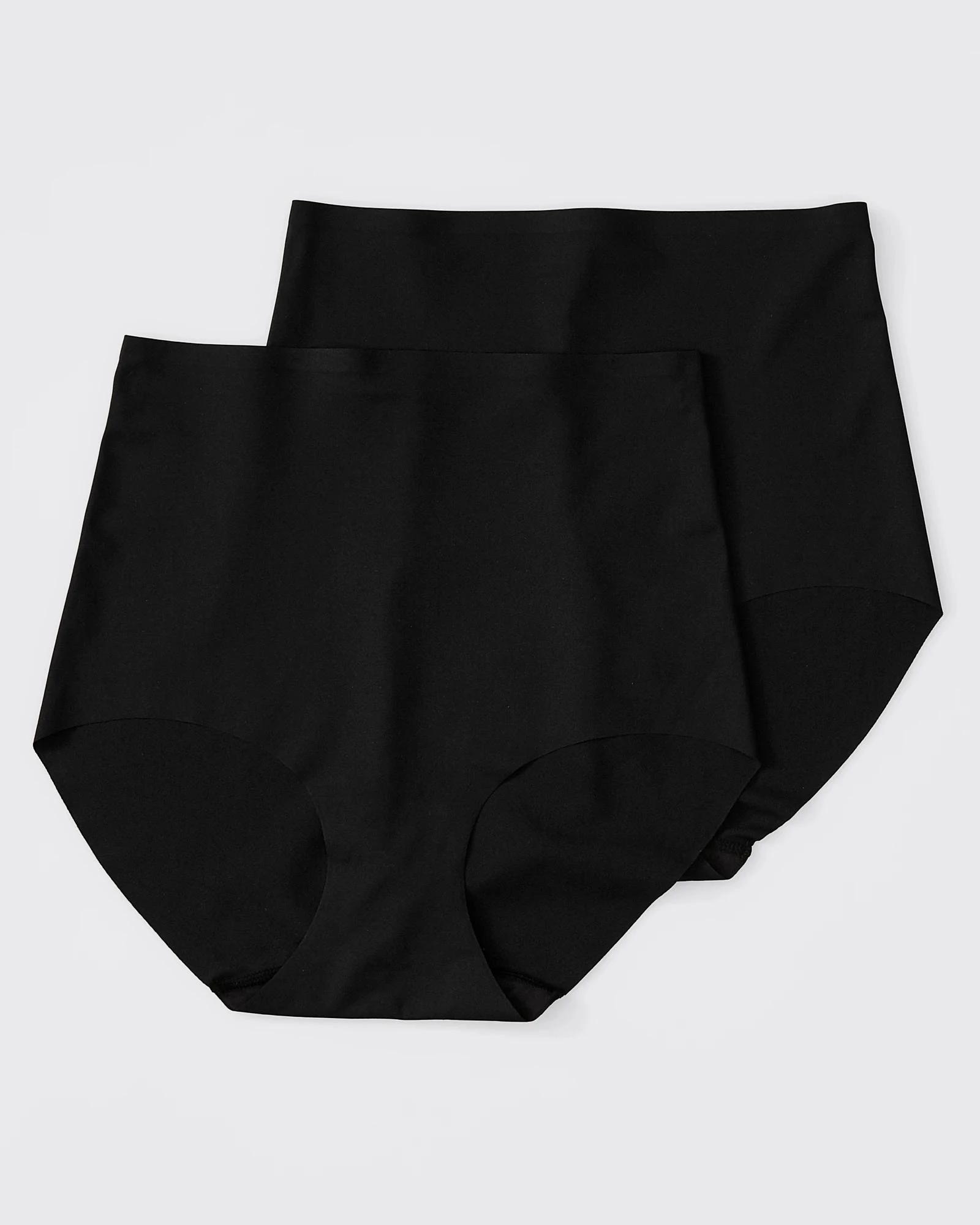 4 Target 2 Pack Bonded No Show Full Briefs BLACK, 4 of 9