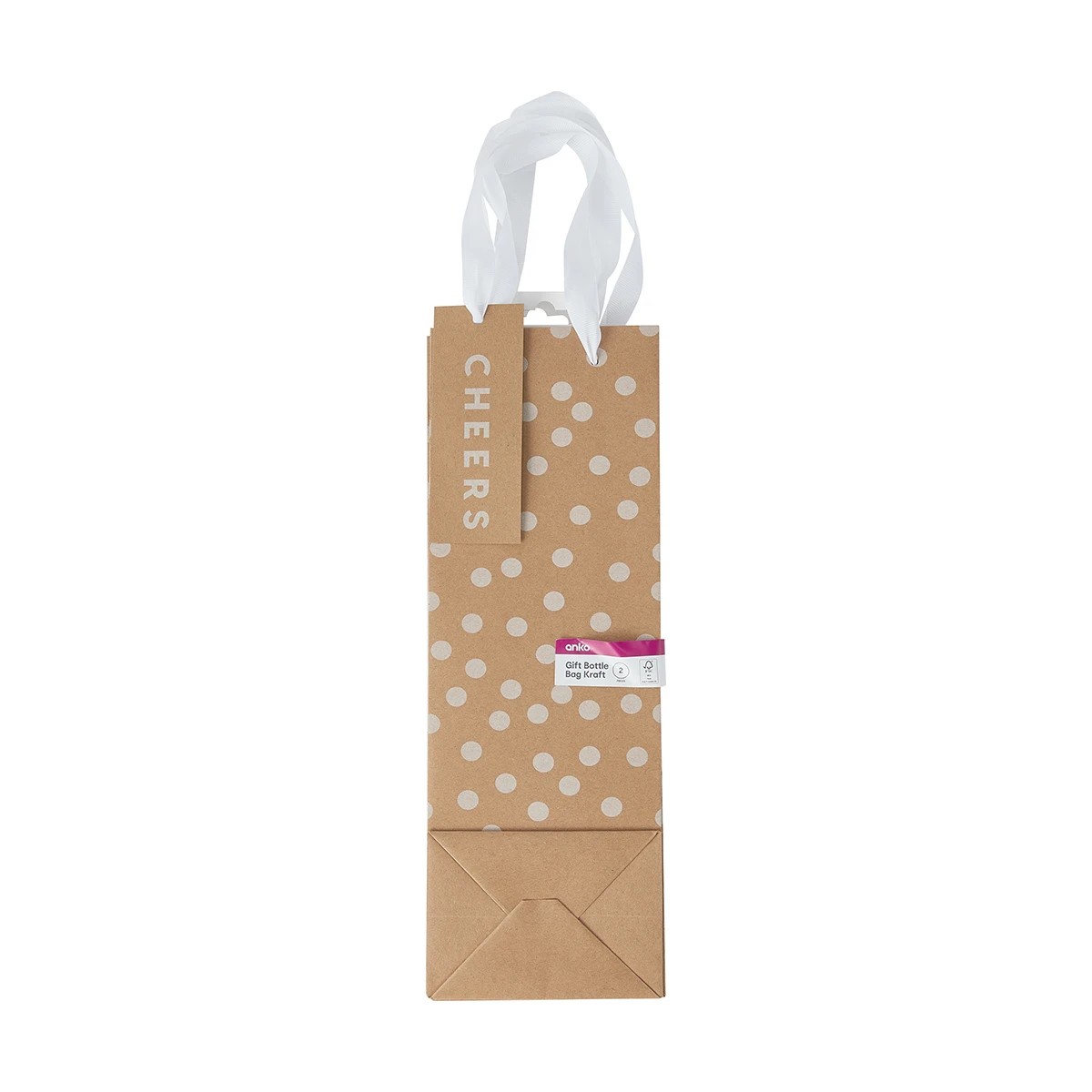 7 2 Pack Kraft Bottle Bags, 7 of 7