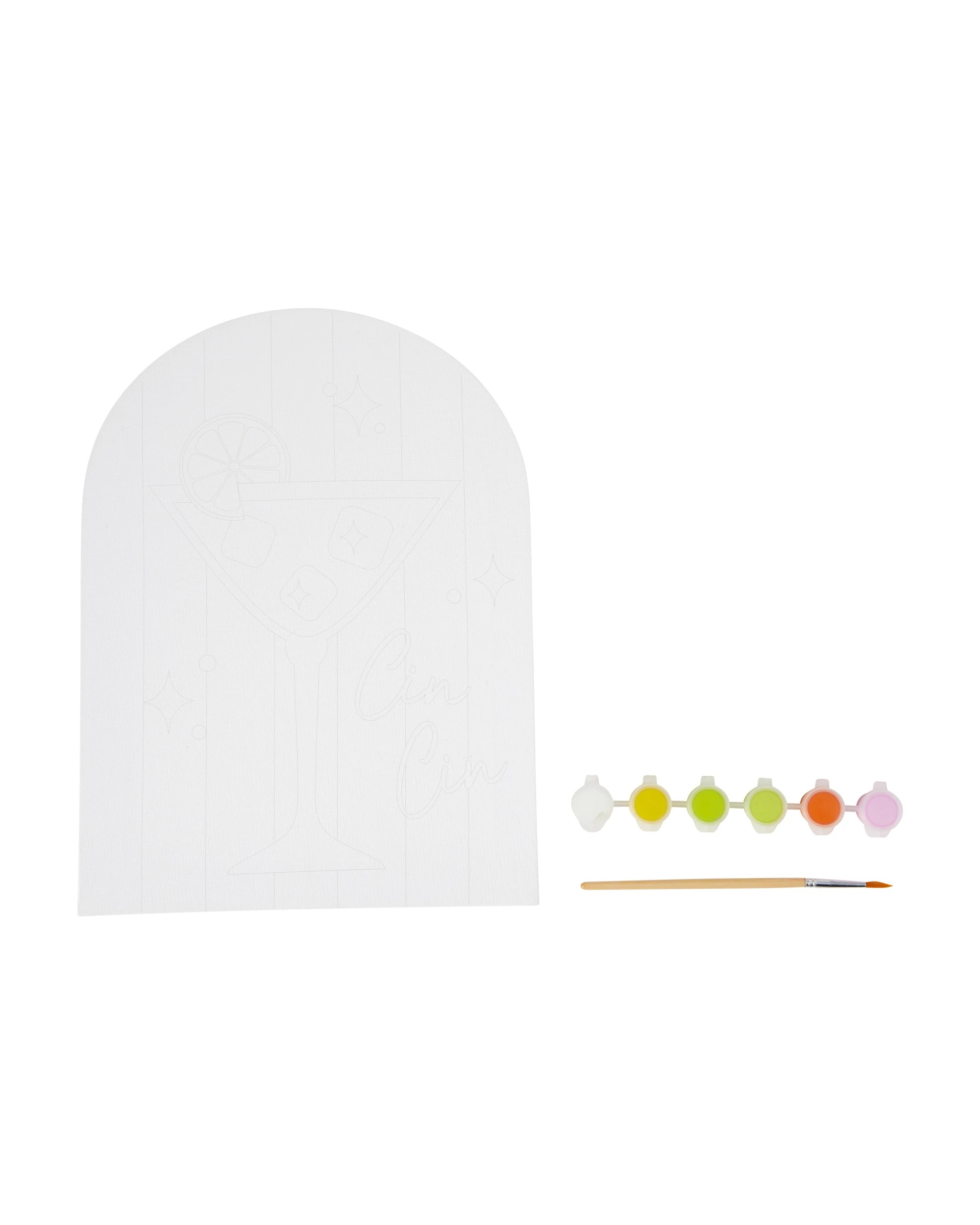 2 Paint Your Own Canvas Art Kit - Mocktail, 2 of 4