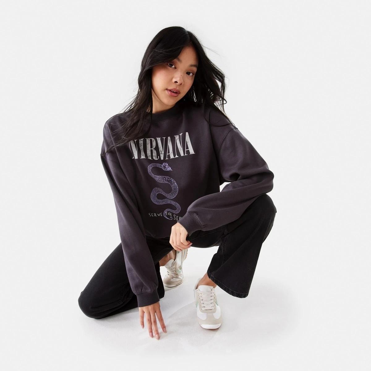 8 Long Sleeve Nirvana License Sweatshirt NIRVANA SNAKE, 8 of 8