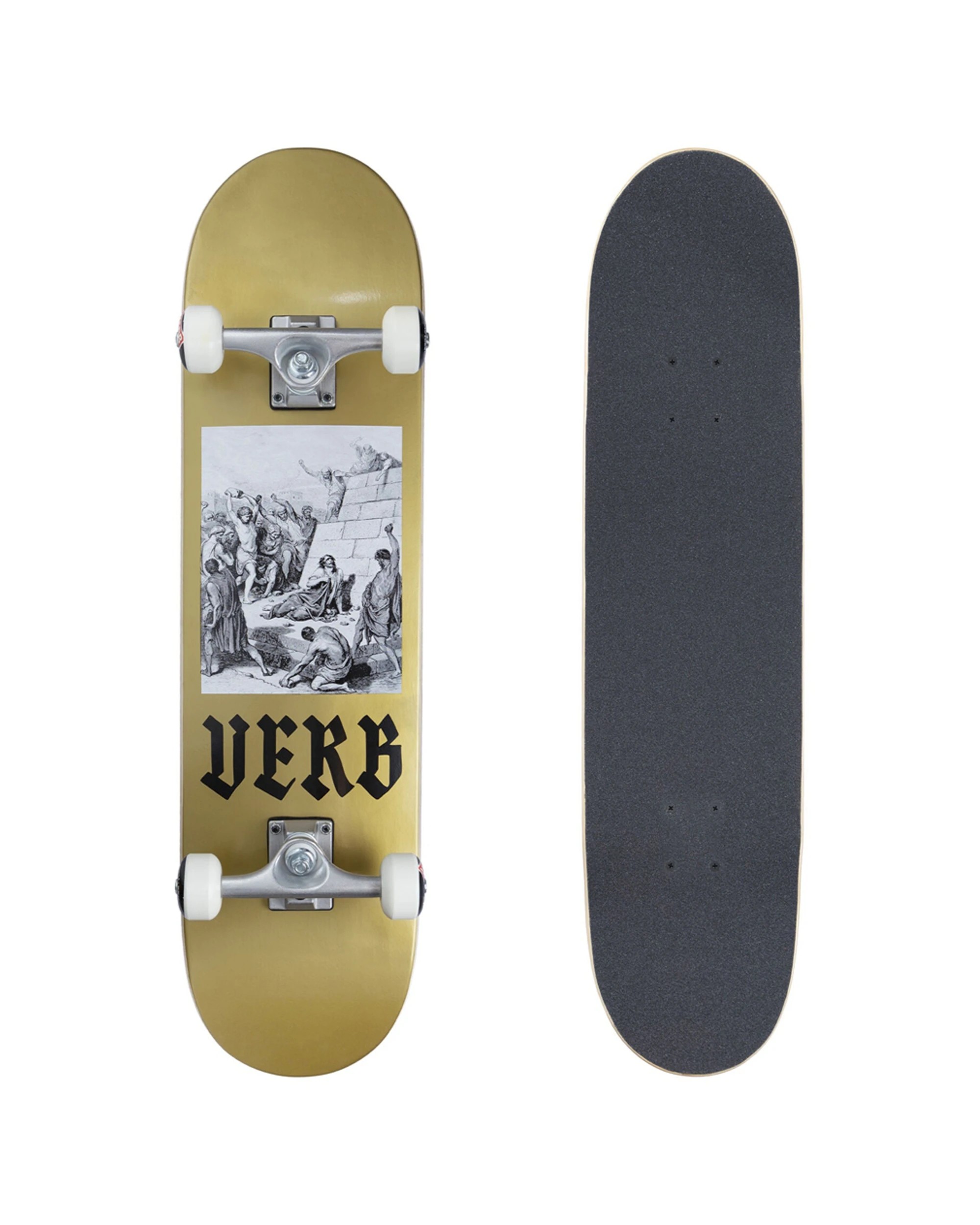 1 Verb Complete Skateboard Pushing Forward Stoned 8.125 Inch Deck - Multi, 1 of 5