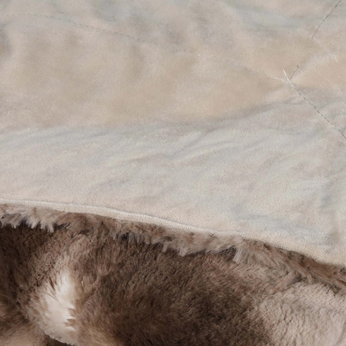 2 Dreamz Medium Brownfaux Fur Blanket, 2 of 6