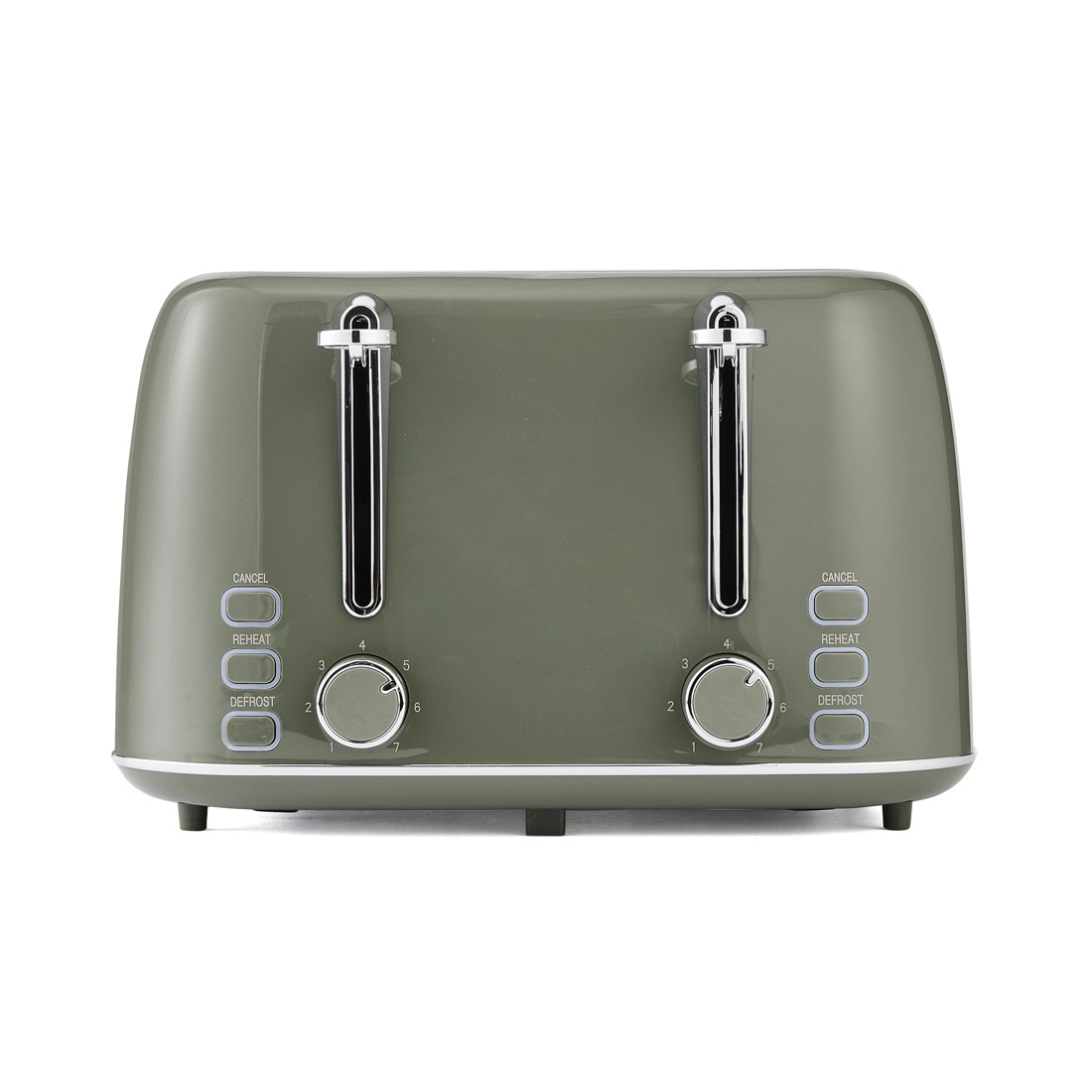 4 4 Slice Retro Toaster - Green, 4 of 8