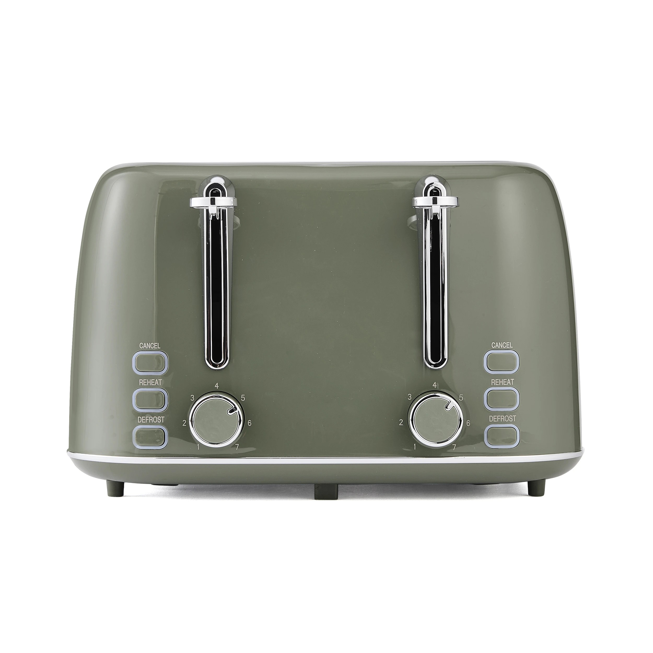 4 4 Slice Retro Toaster - Green, 4 of 8