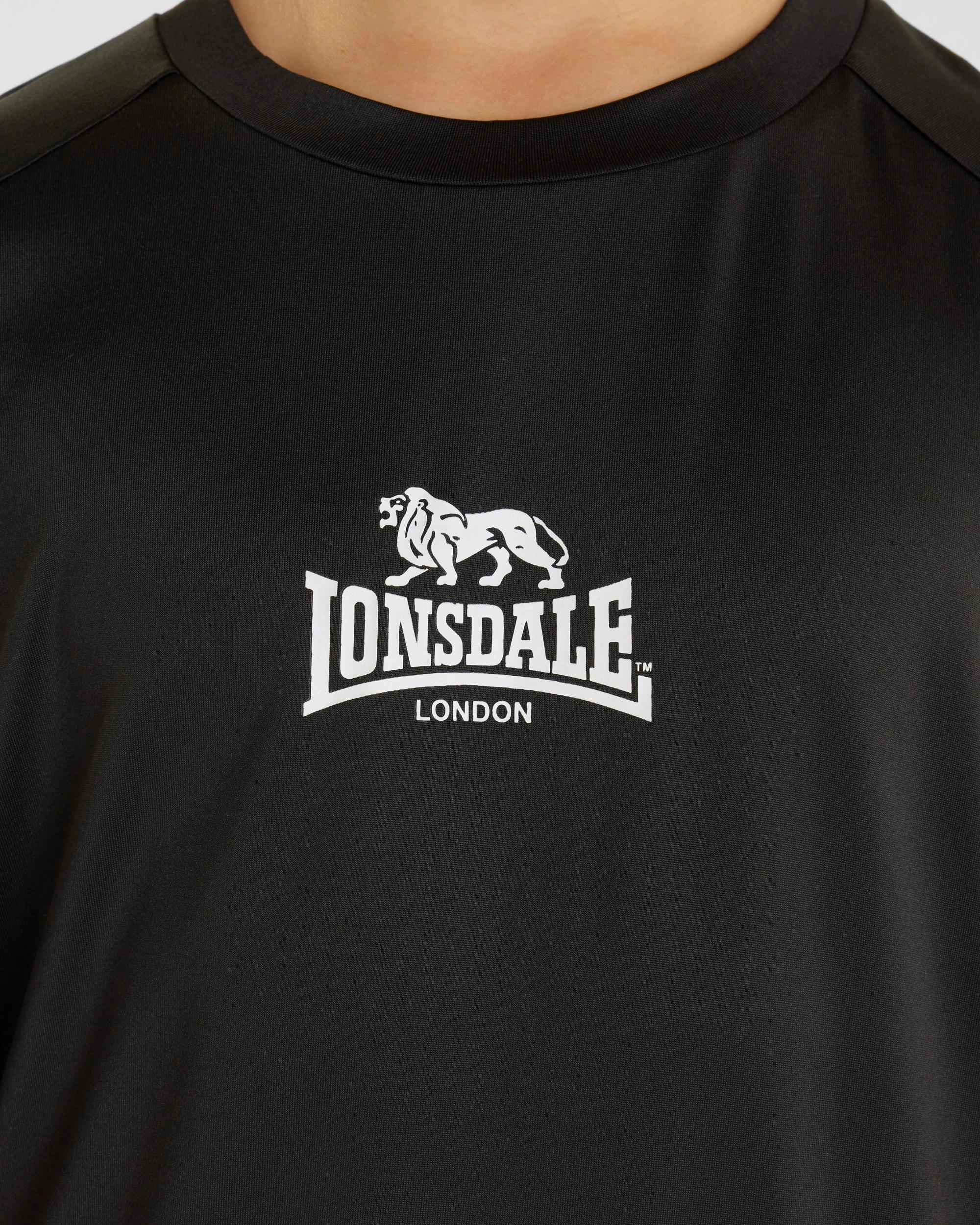 4 Short Sleeve Mesh T-Shirt - Lonsdale London BLACK, 4 of 5
