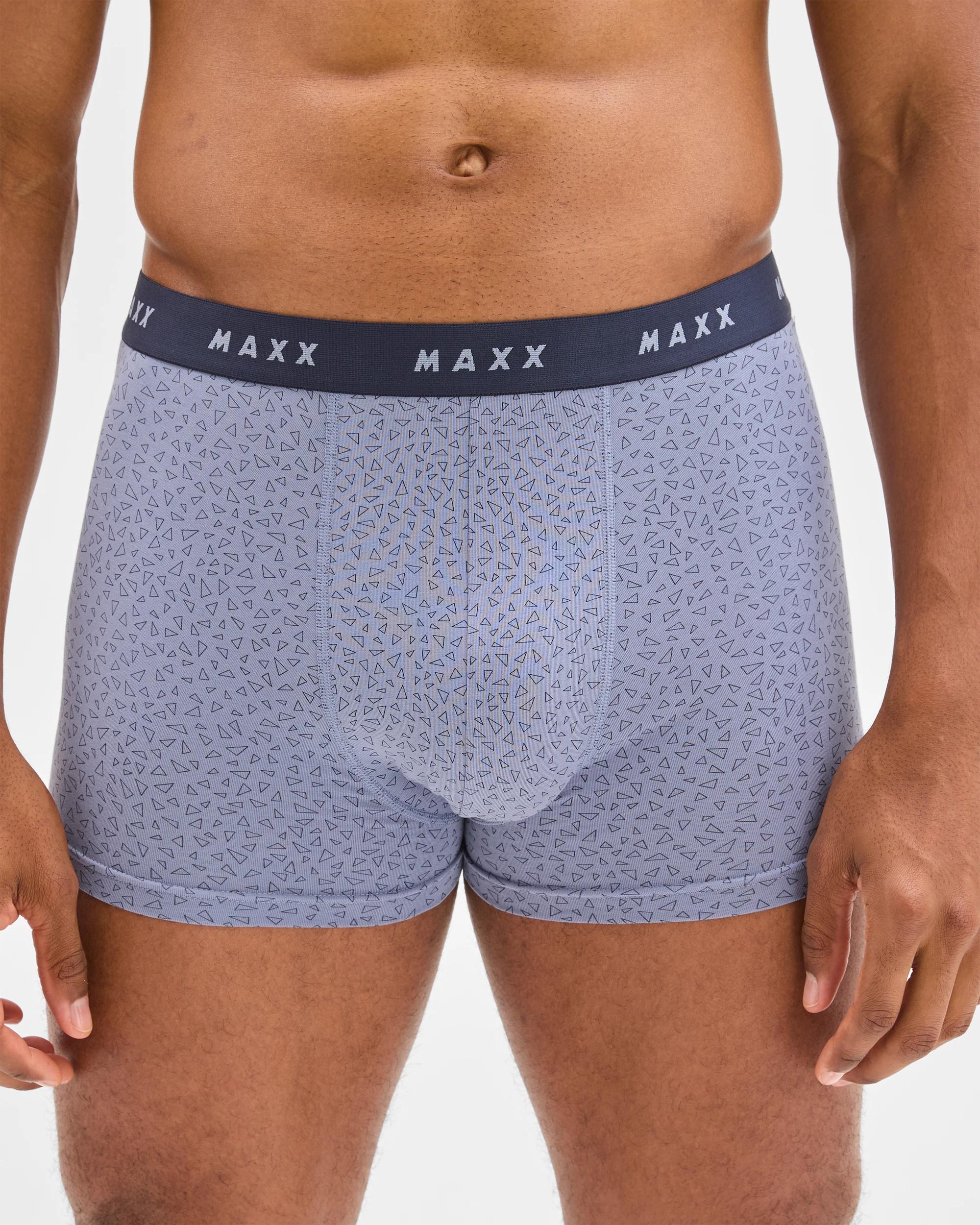 4 Maxx Australian Cotton 3 Pack Hipster Trunks GEO, 4 of 4