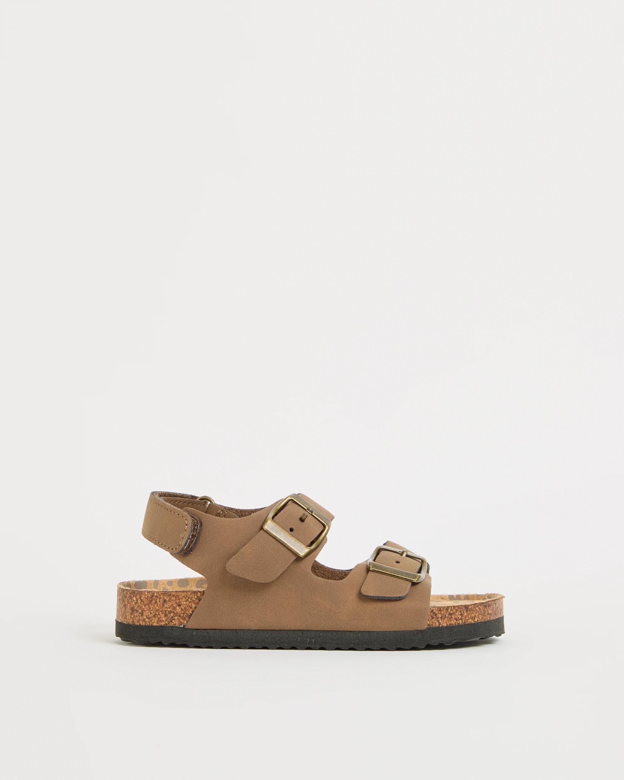 1 Target Baby First Walker/Junior Buckle Moulded Cork Sandals BROWN, 1 of 3