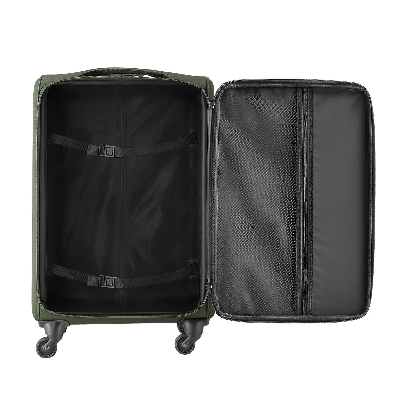 5 Buon Viaggio Soft Sided Expandable Luggage Suitcases Set 4 Piece Carry On Cabin Travelling Bags with TSA Lock, 5 of 6
