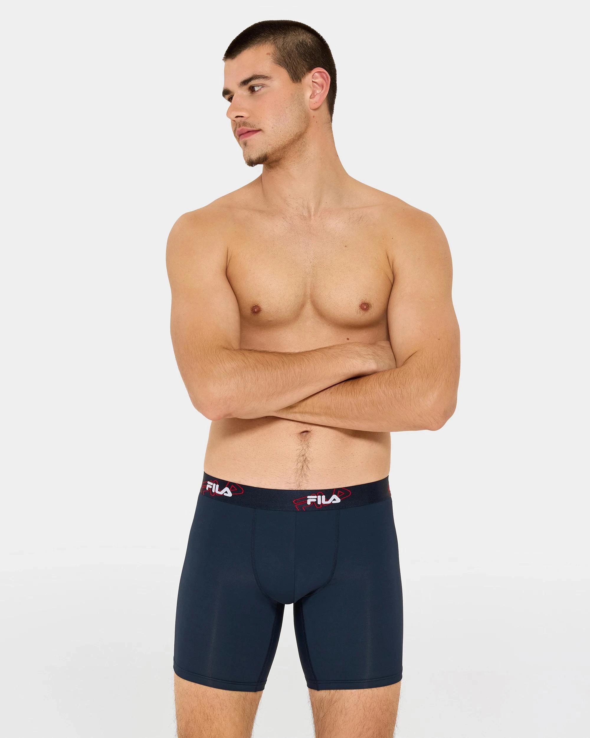 3 2 Pack Lucca Sports Trunks - Fila MULTI, 3 of 4