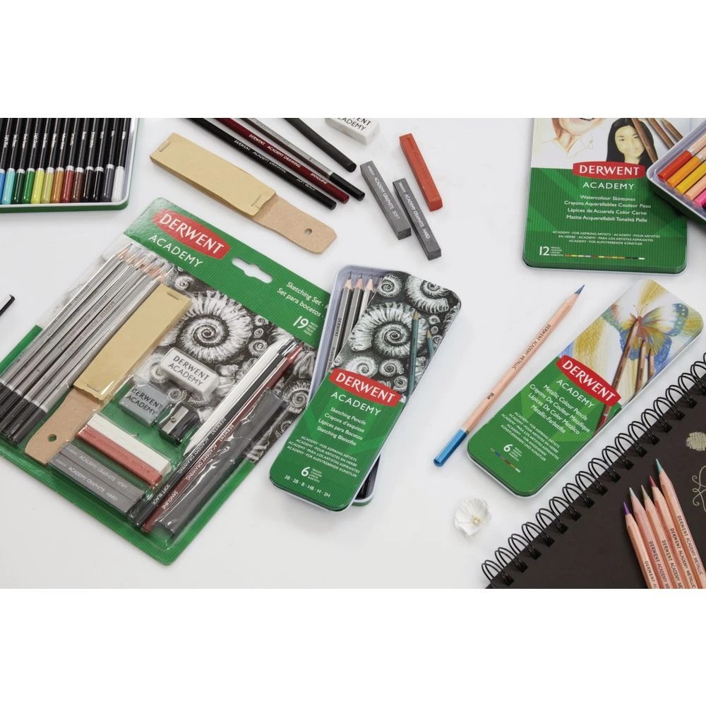 9 Derwent Academy Sketching Pencils 6 Pack, 9 of 10