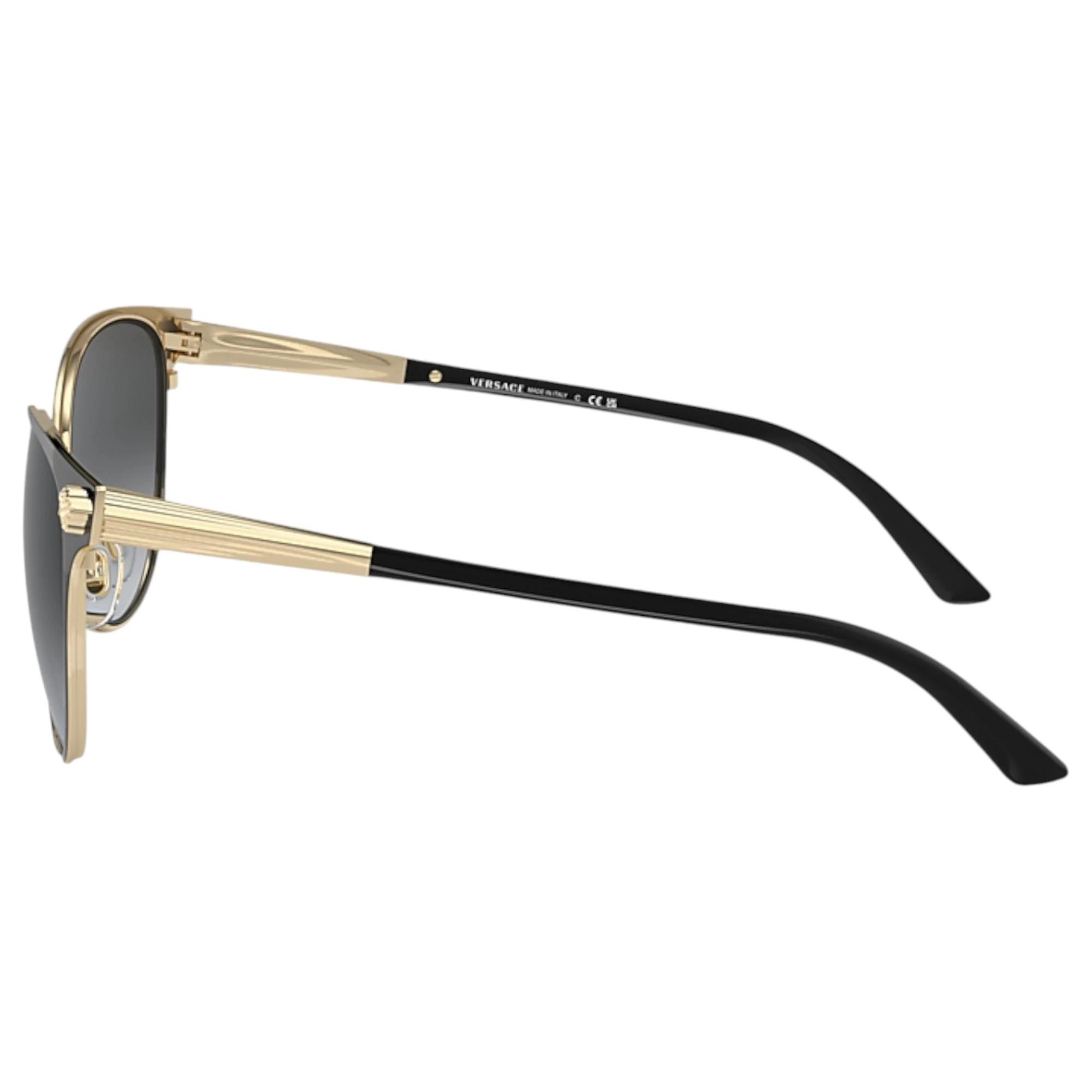 5 Versace Women VE2168 1377T3 Phantos Grey Gradient Sunglasses BLACK, 5 of 5