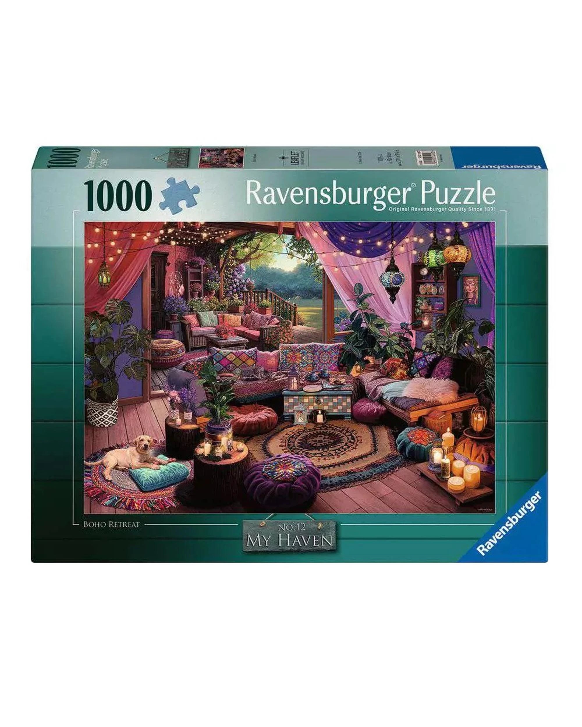 1 Ravensburger My Haven #12 Boho Retreat 1000 Piece Jigsaw Puzzle, 1 of 4