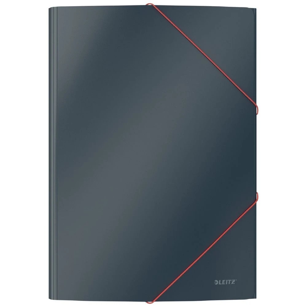 1 Leitz Cosy A4 3-Flap Folder Grey, 1 of 3
