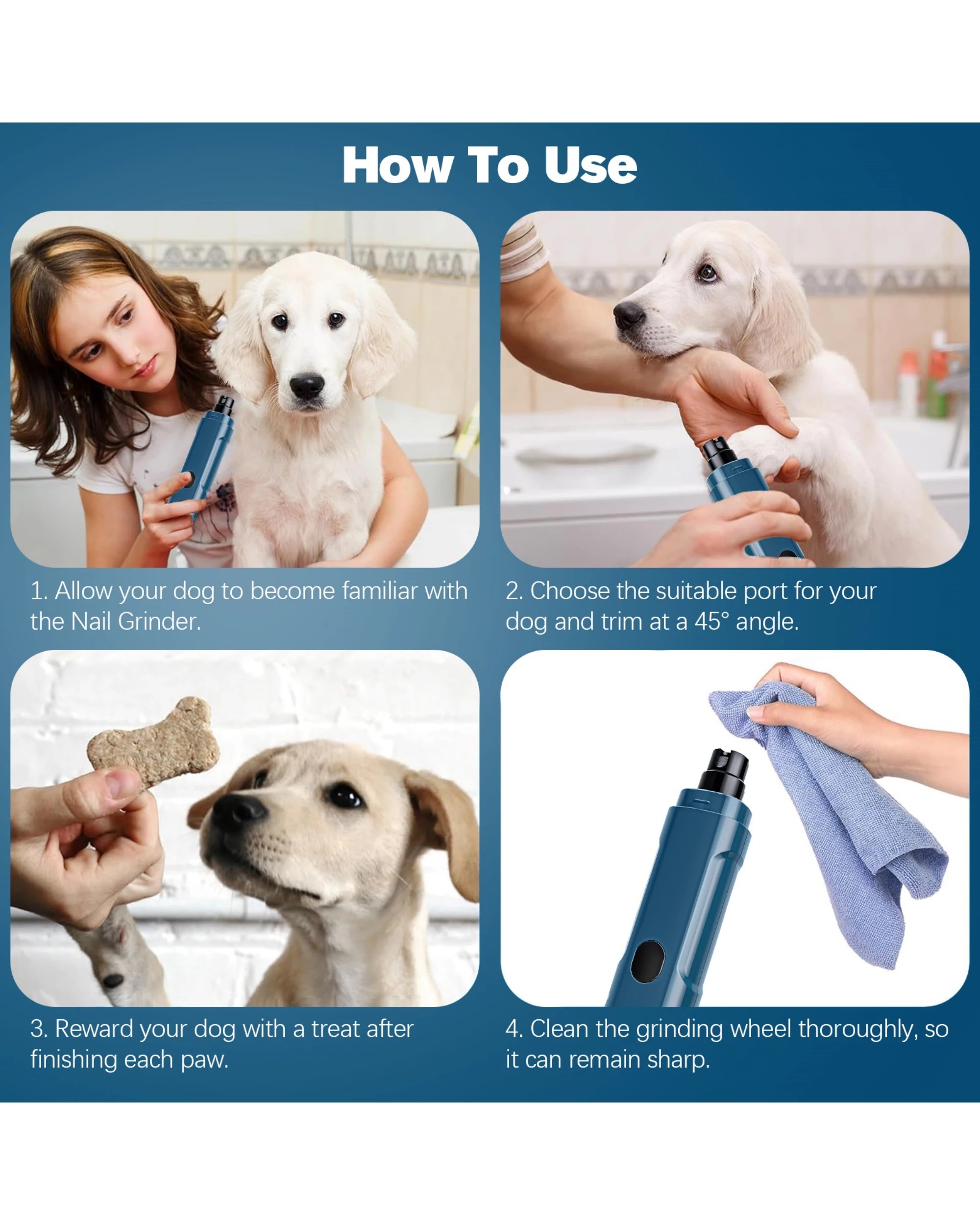 2 Advwin Electric Pet Nail Grinder, 2 of 8