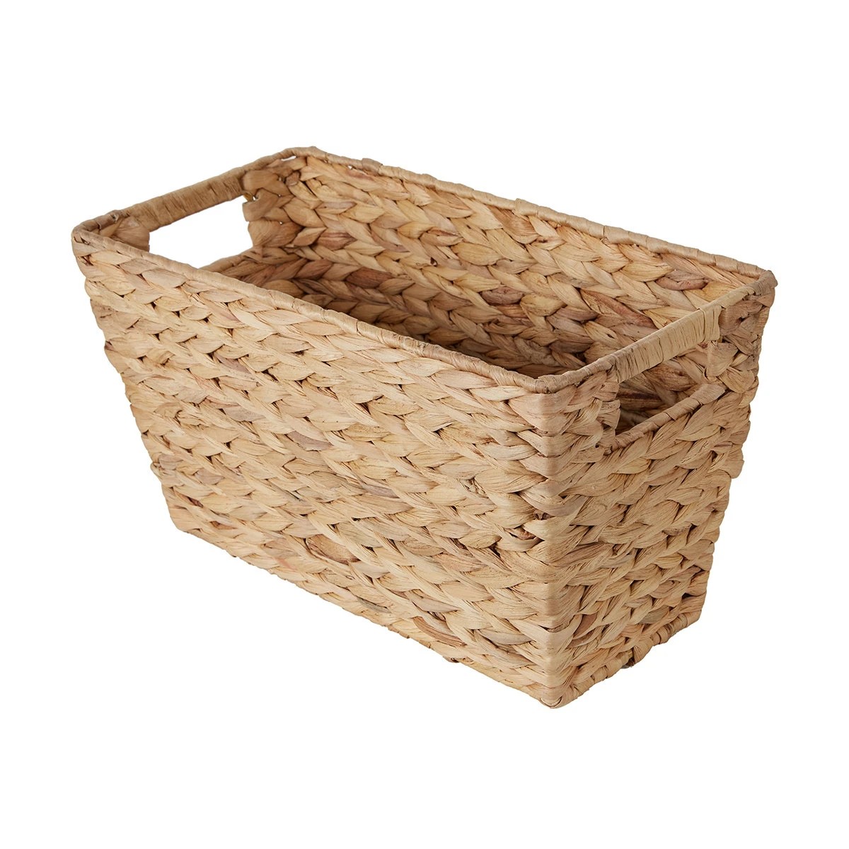 5 Rectangle Narrow Basket with Handles - Brown, 5 of 6