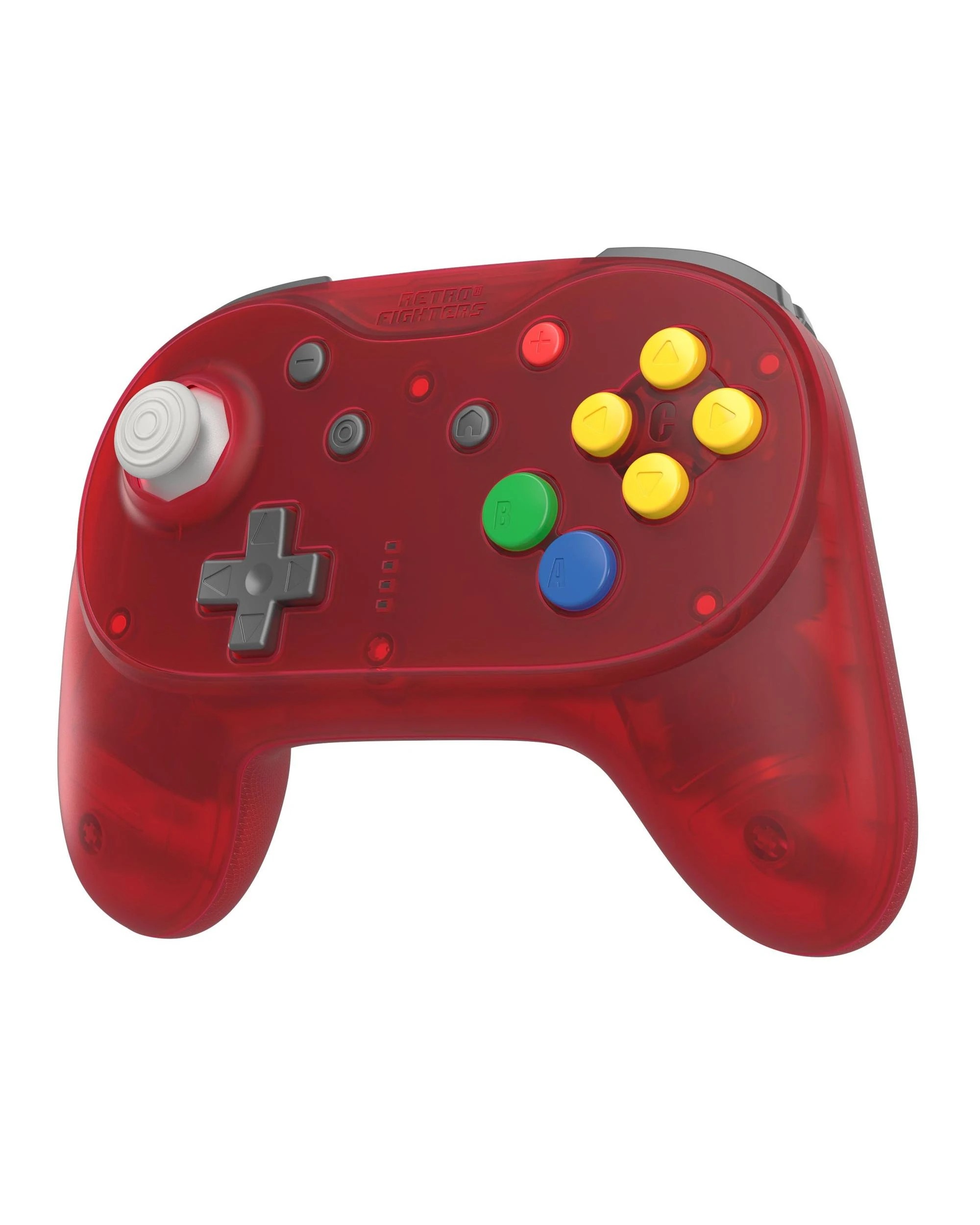 6 Retro Fighters Brawler64 Pro Wireless Controller for N64, Switch, Switch 2 and PC - Watermelon Red, 6 of 10