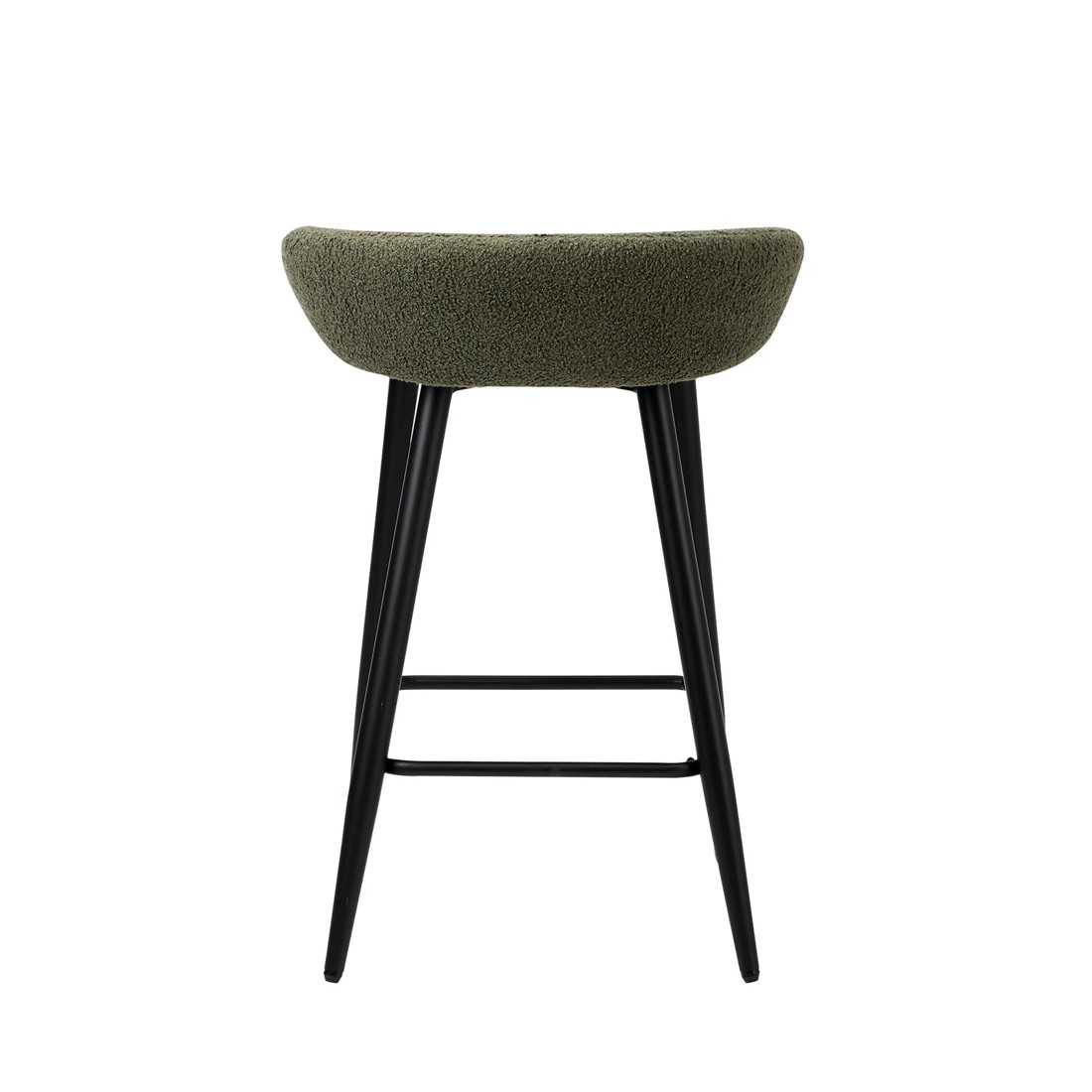 9 Oikiture Bar Stools Set Of 2 Kitchen Dining Chairs Counter Stools Boucle
 - Green, 9 of 10