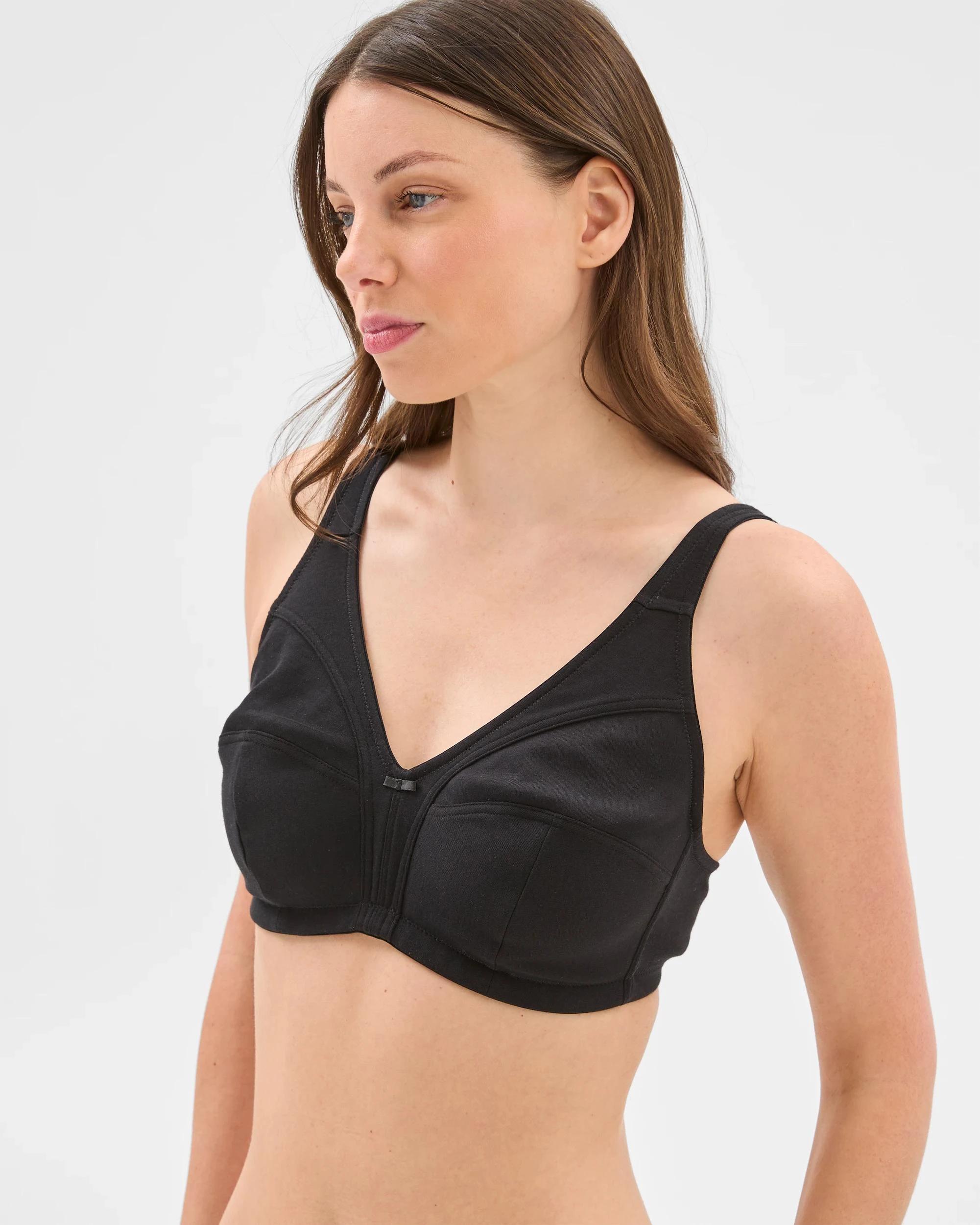 4 Target Lena Cotton Wirefree Bra BLACK, 4 of 4