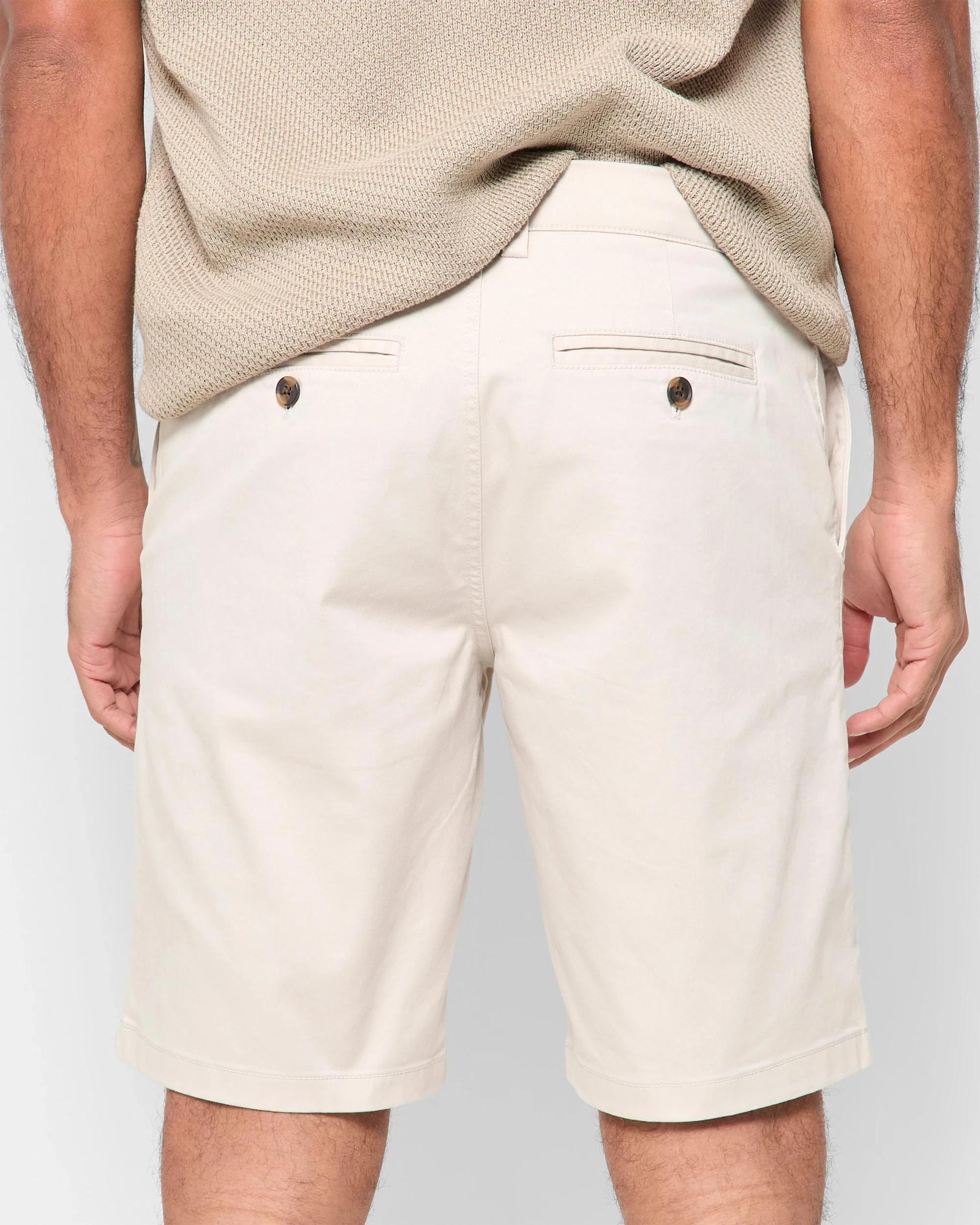 4 Target Australian Cotton Regular Stretch Chino Shorts LIGHT STONE, 4 of 5