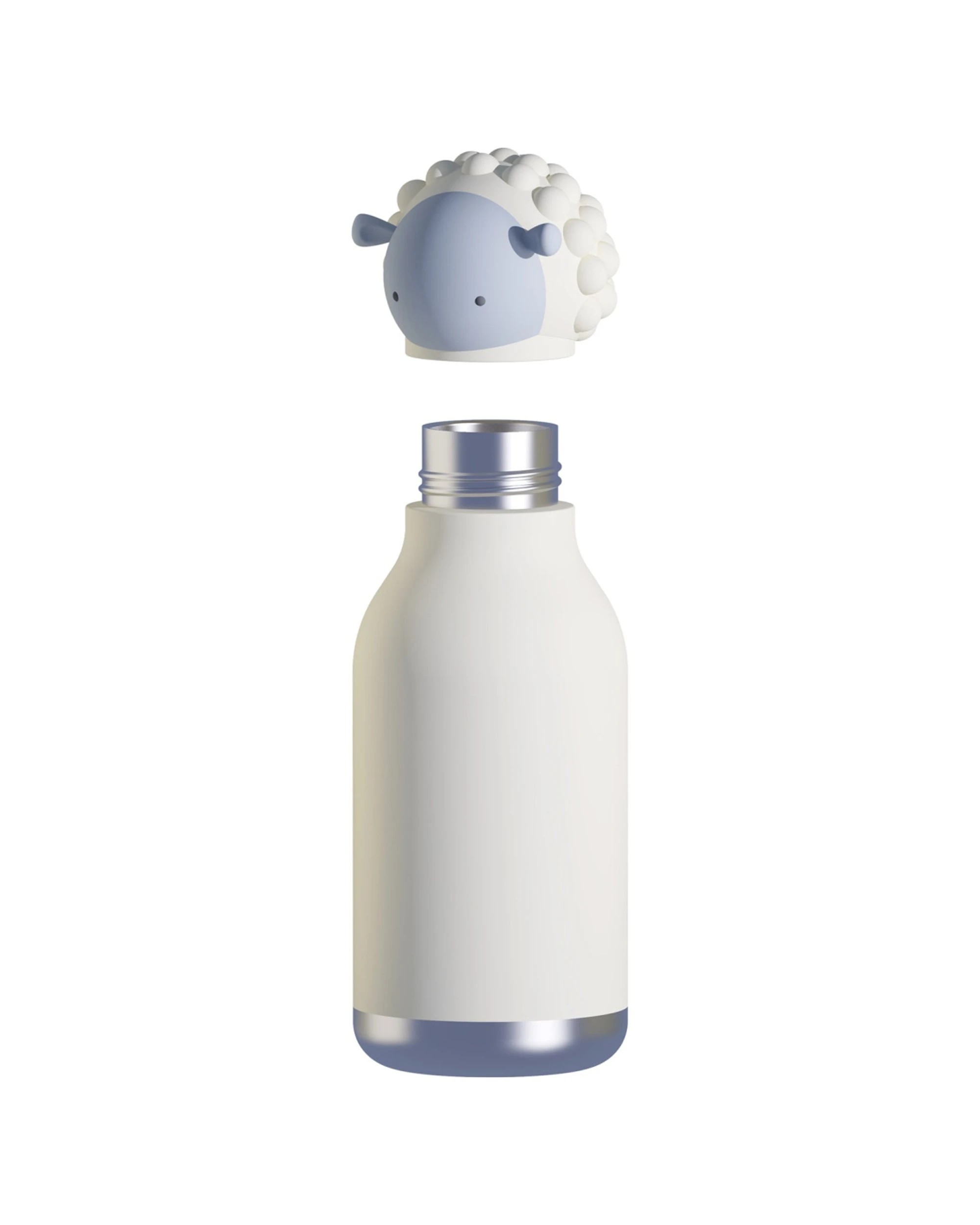 3 Asobu Bestie Bottle Sheep Double Wall Stainless Insulated Bottle 460ml - White, 3 of 4