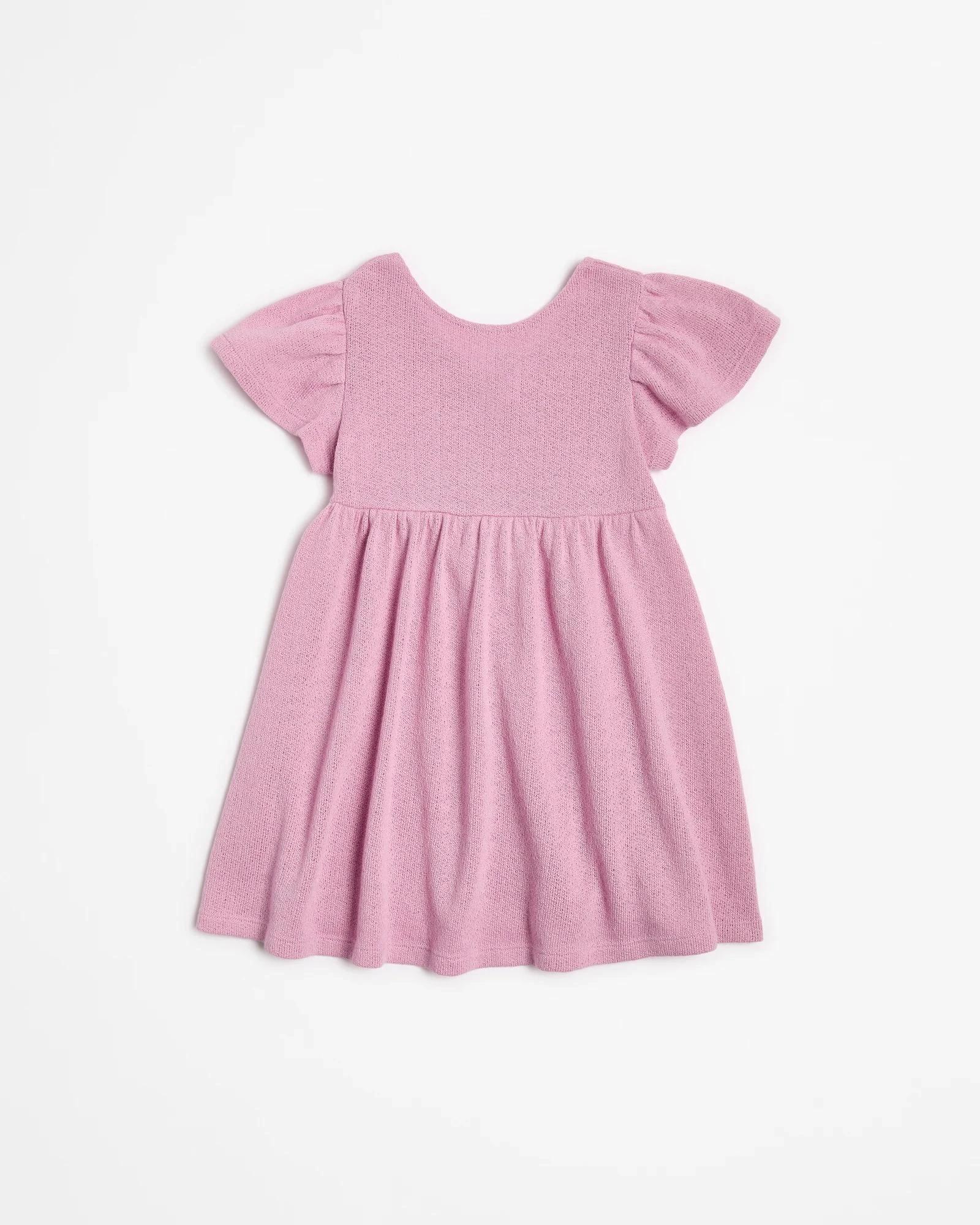 1 Target Australian Cotton Blend Textured Knit Dress PINK, 1 of 3