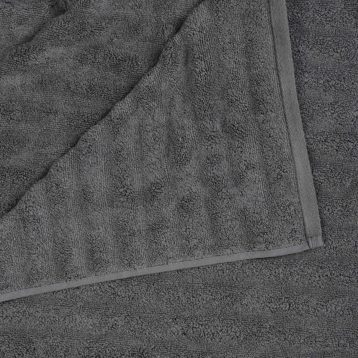 2 Thick Ribbed Australian Cotton Bath Sheet - Grey, 2 of 5
