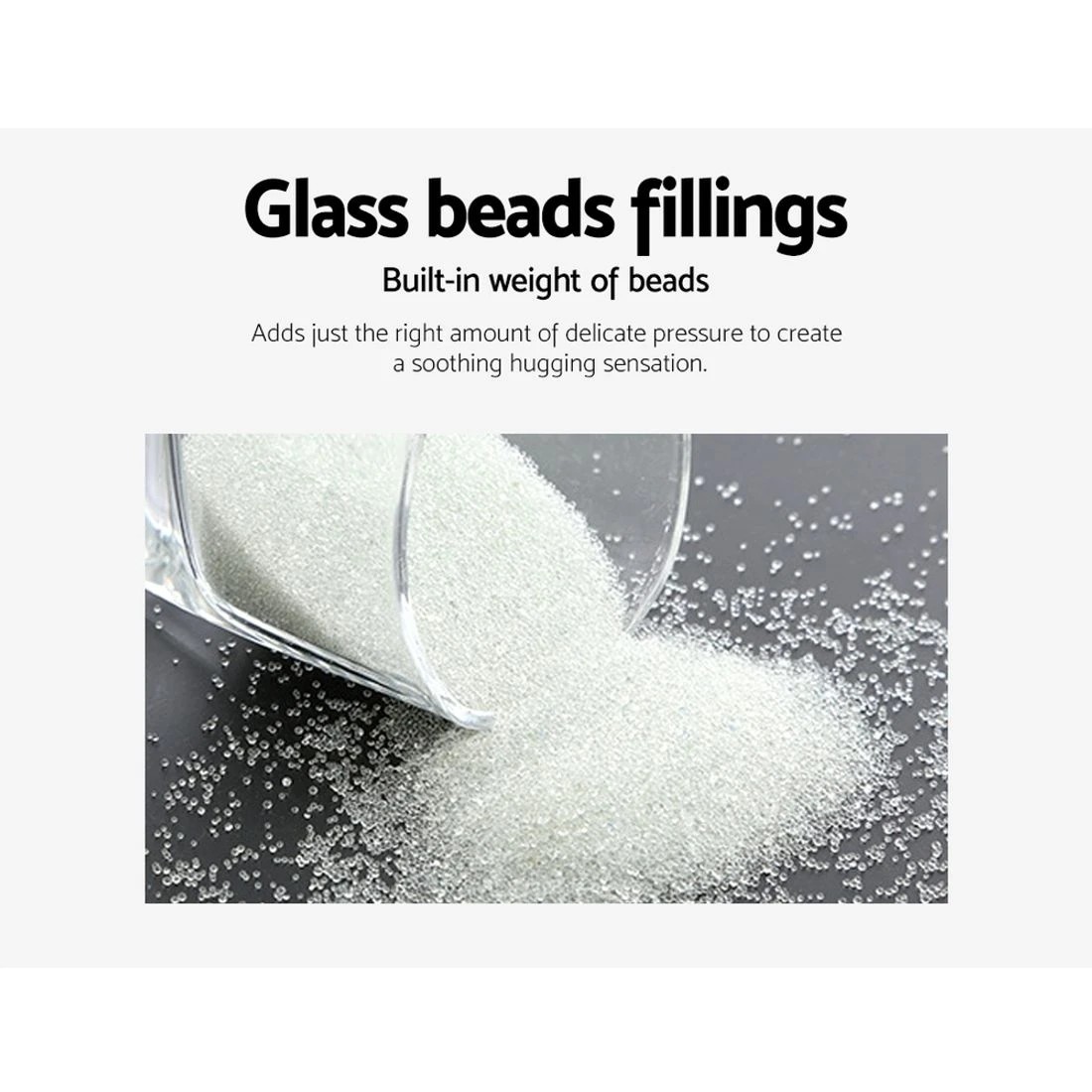 6 Giselle Weighted Blanket 7KG Deep Relax - Grey, 6 of 8