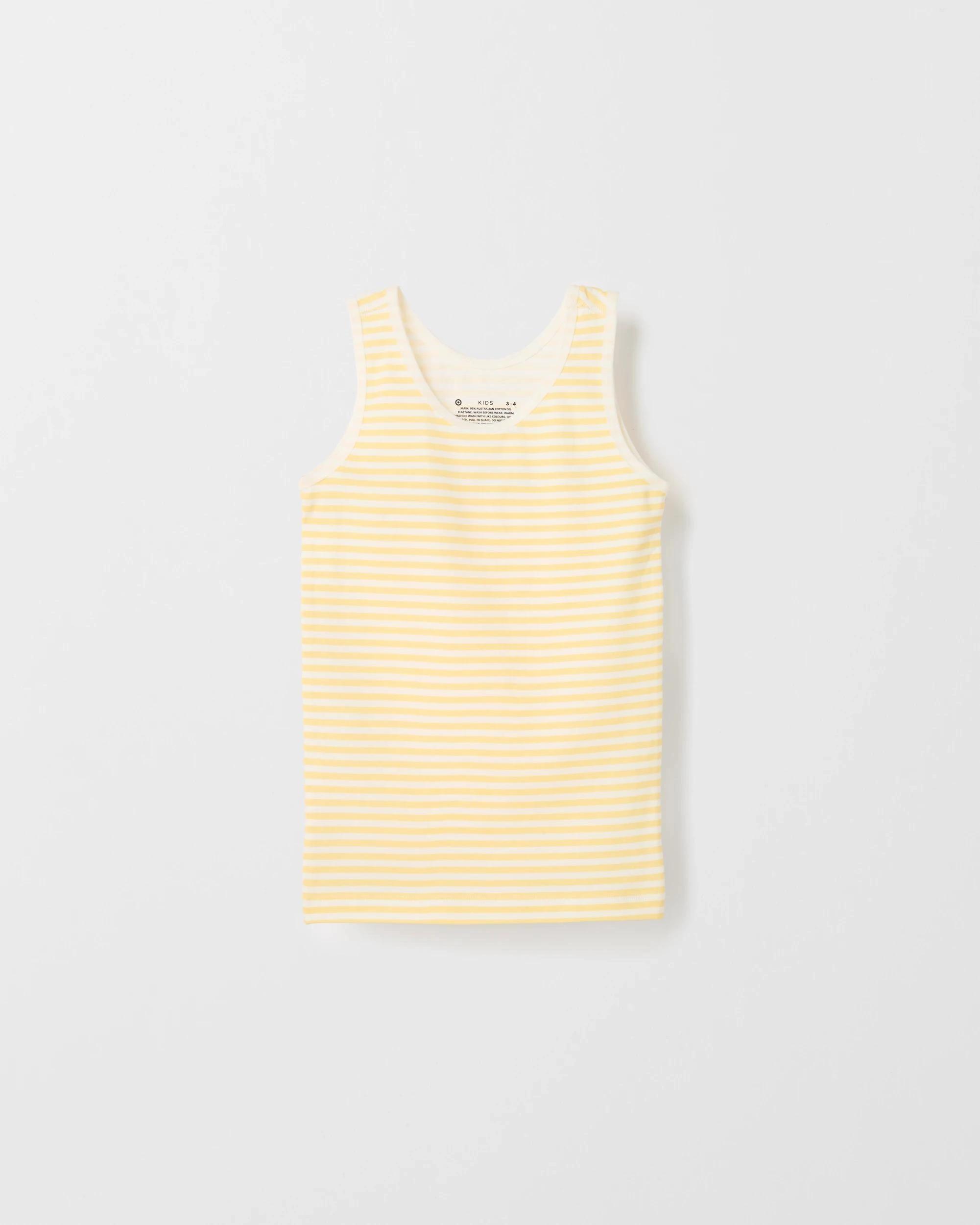 4 Target Australian Cotton Younger Girls Singlets 3 Pack RANBOW UNICORN, 4 of 5