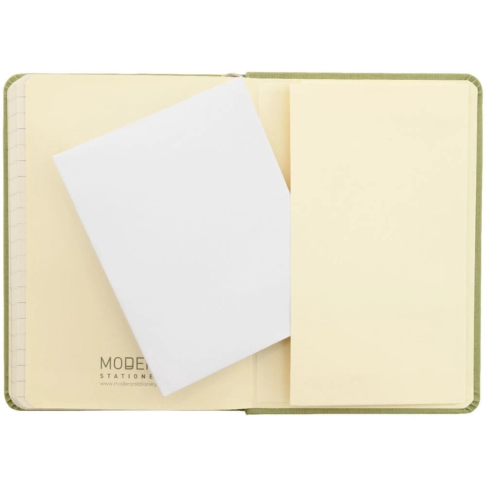 5 Modena A6 Linen Ruled Notebook Sage, 5 of 5