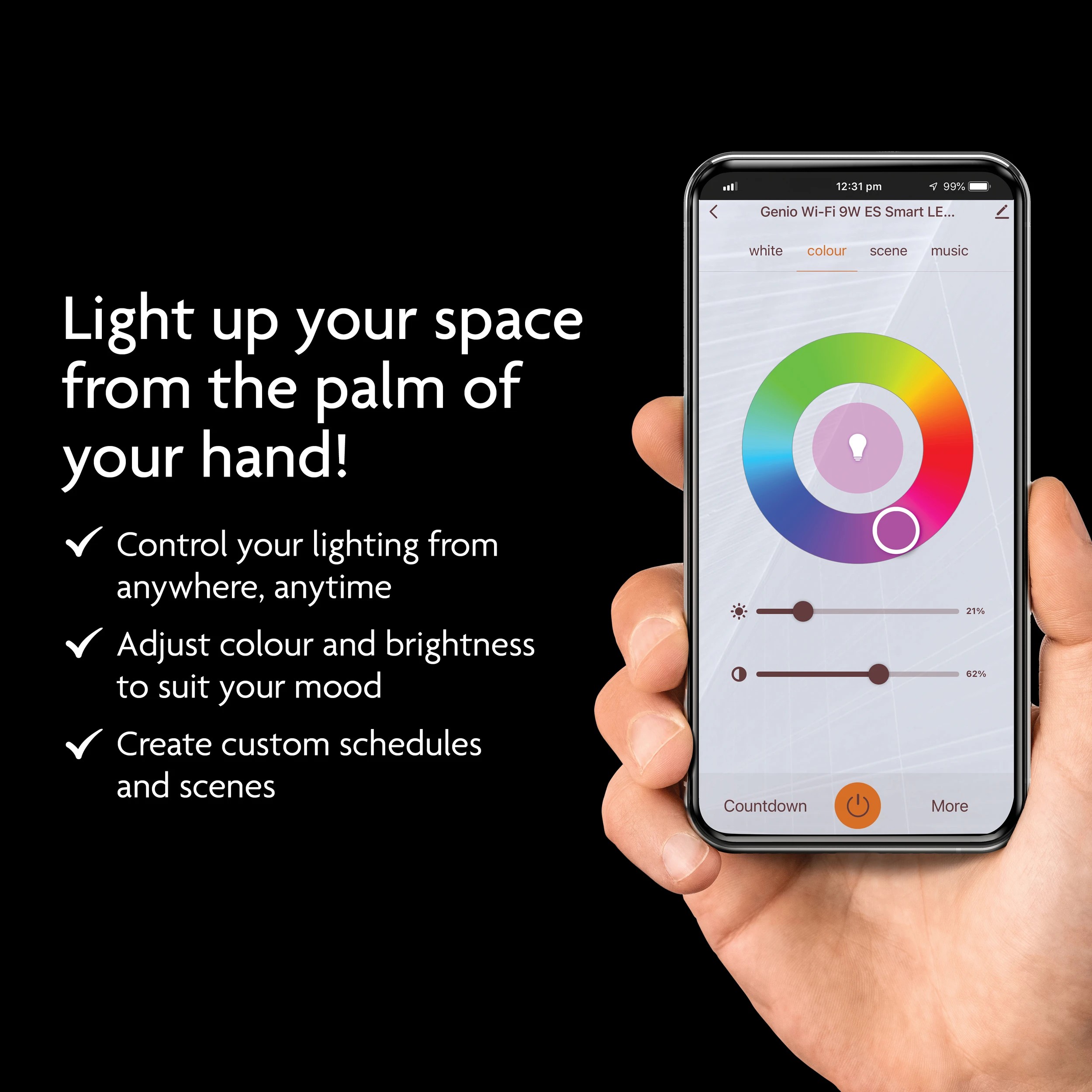 9 Mirabella Genio 9W LED Wi-Fi Smart Dimmable Bulb, 9 of 10