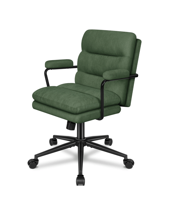 Alfordson Office Chair Ergonomic Executive Computer Work Seat Chenille - Green
