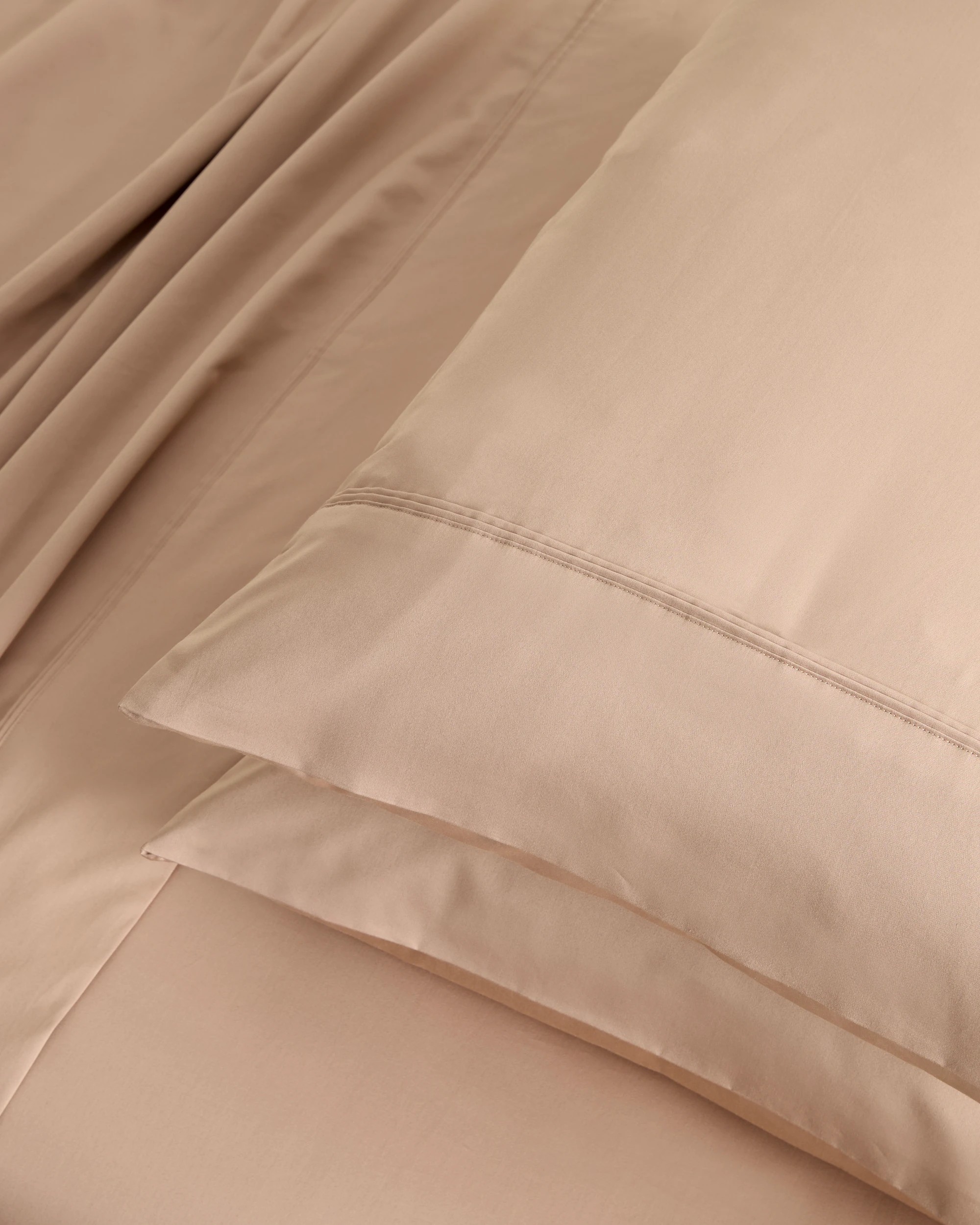 3 Target Egyptian Cotton 600 Thread Count Extra Deep Sheet Set - Queen Bed - Natural, 3 of 3