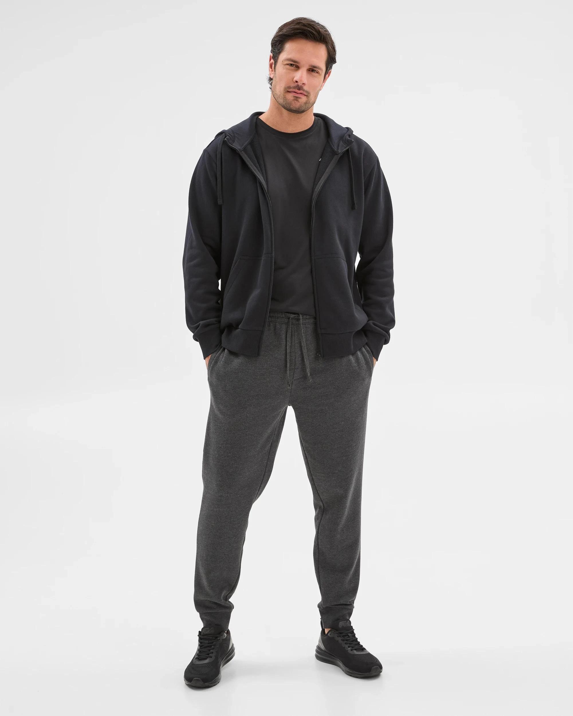 1 Target Cuffed Trackpants CHARCOAL MARLE, 1 of 5