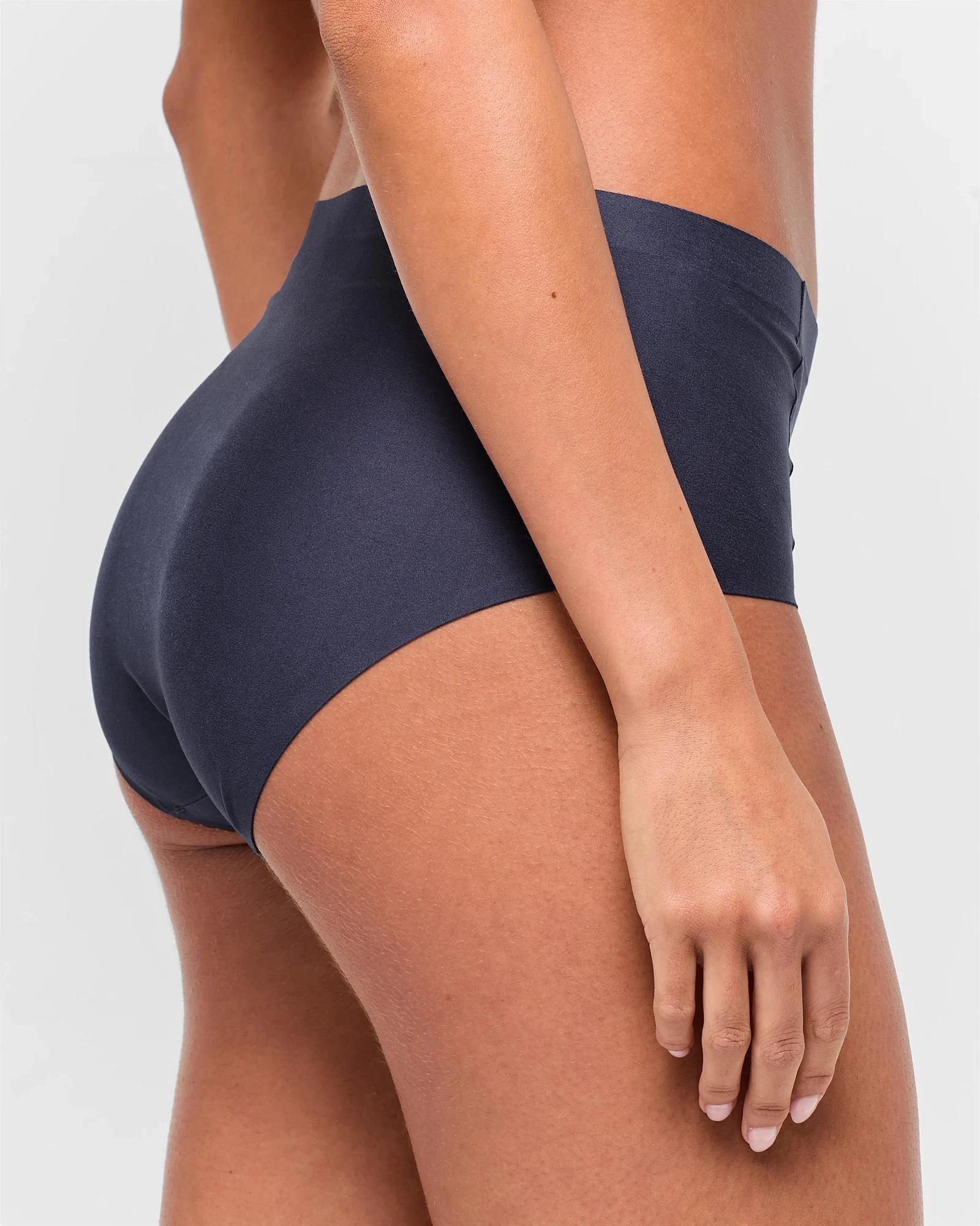 4 Target 2 Pack Bonded No Show Midi Briefs BARE BEAUTY/WINTER BLUE, 4 of 8