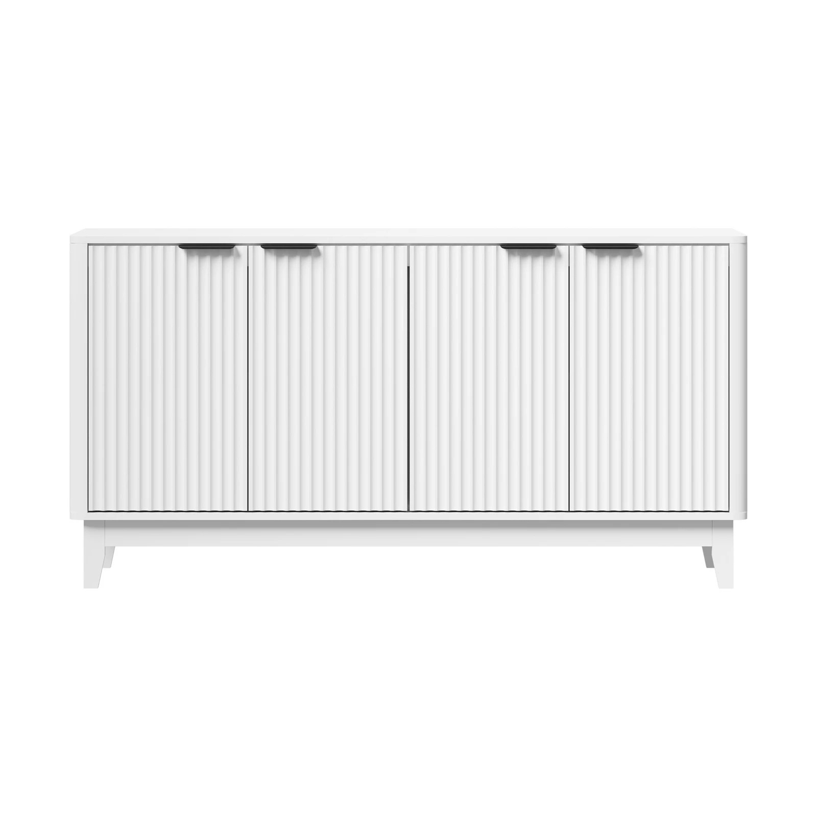 7 Oikiture Buffet Sideboard Cabinet 4 Doors
 - White, 7 of 10
