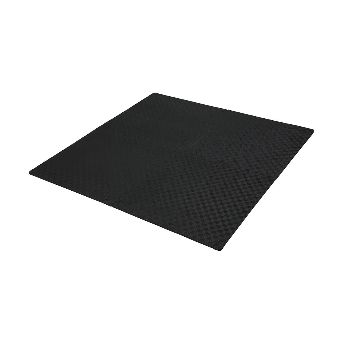 3 4 Pack EVA Solid Floor Tiles - Black, 3 of 5