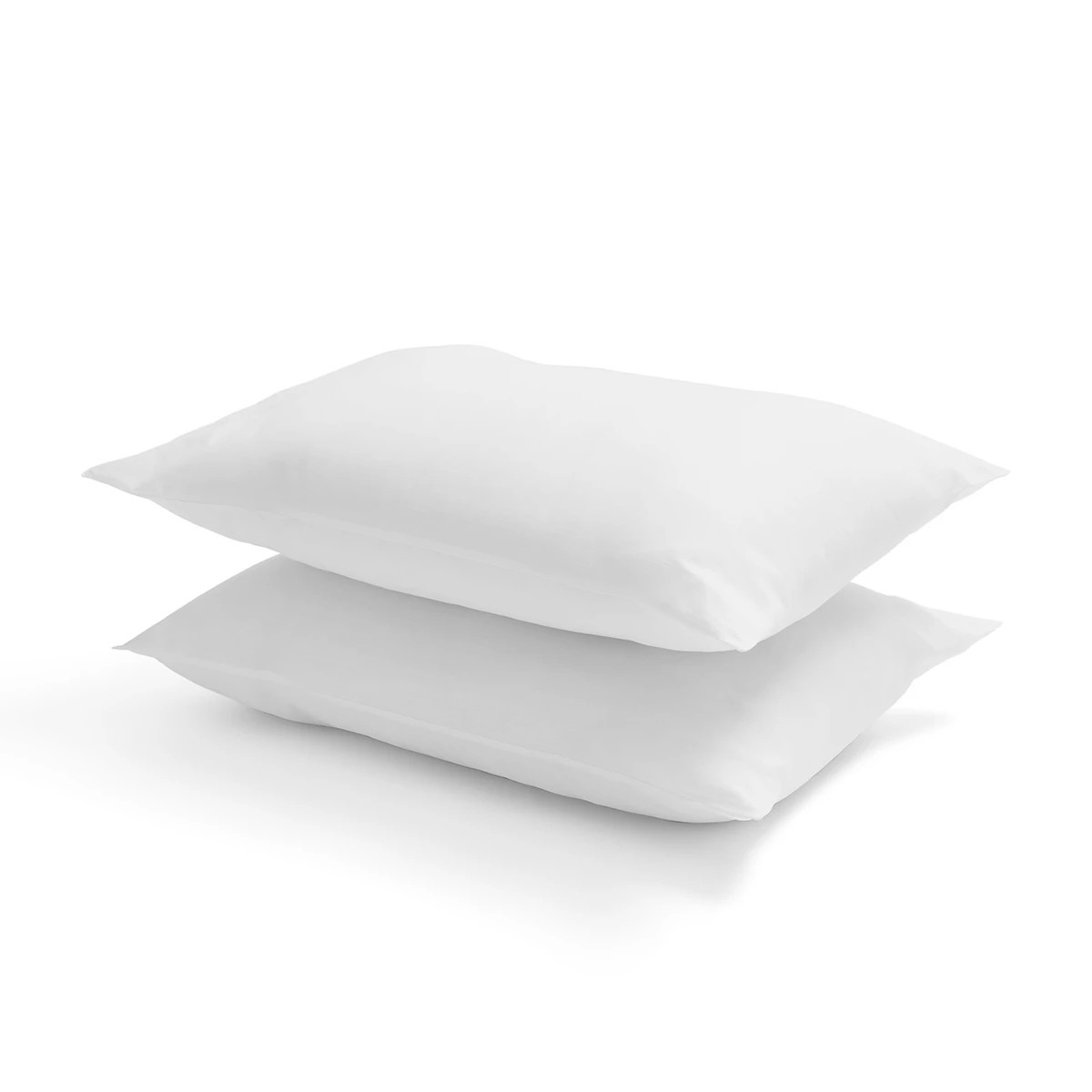 3 2 Pack Cotton Rich Cover Pillows - High Profile, White, 3 of 6