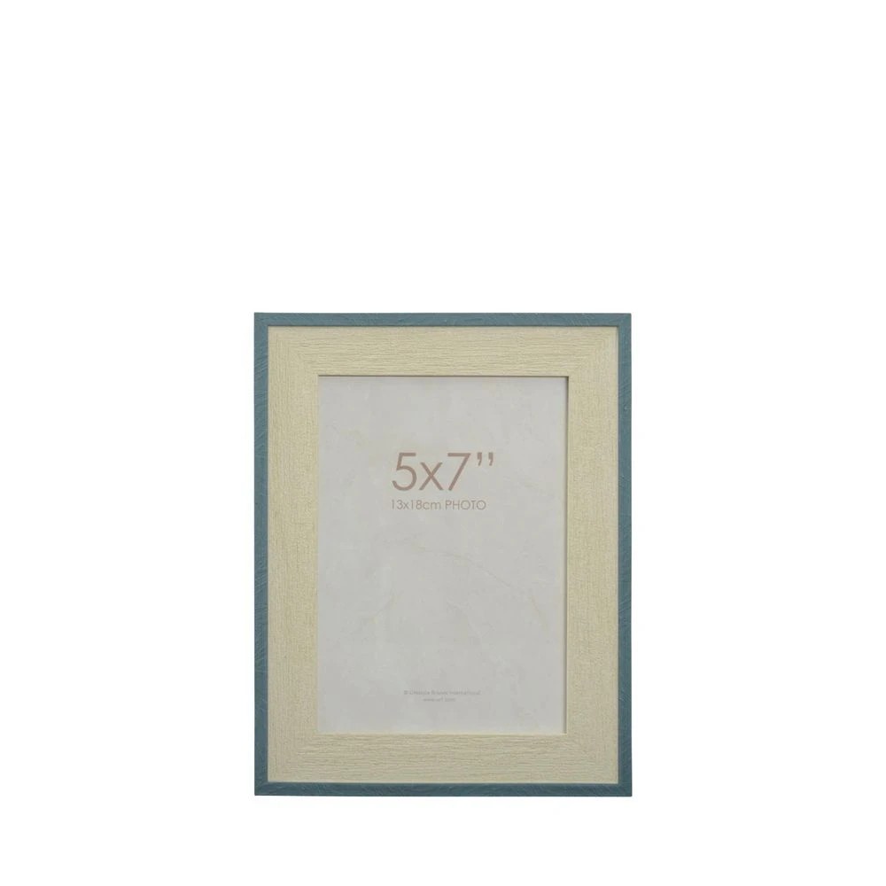 3 Cleo 5x7" Frame Stone/Blue, 3 of 4