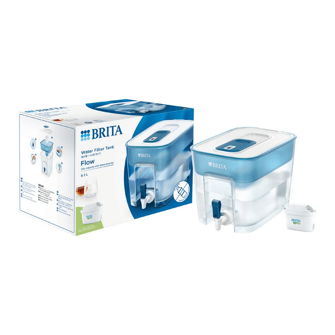 2 BRITA Water Filter Flow Cask 8.2L Blue, 2 of 7