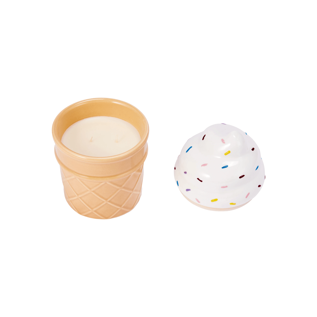 5 Ceramic Ice Cream Cone Candle, 5 of 6