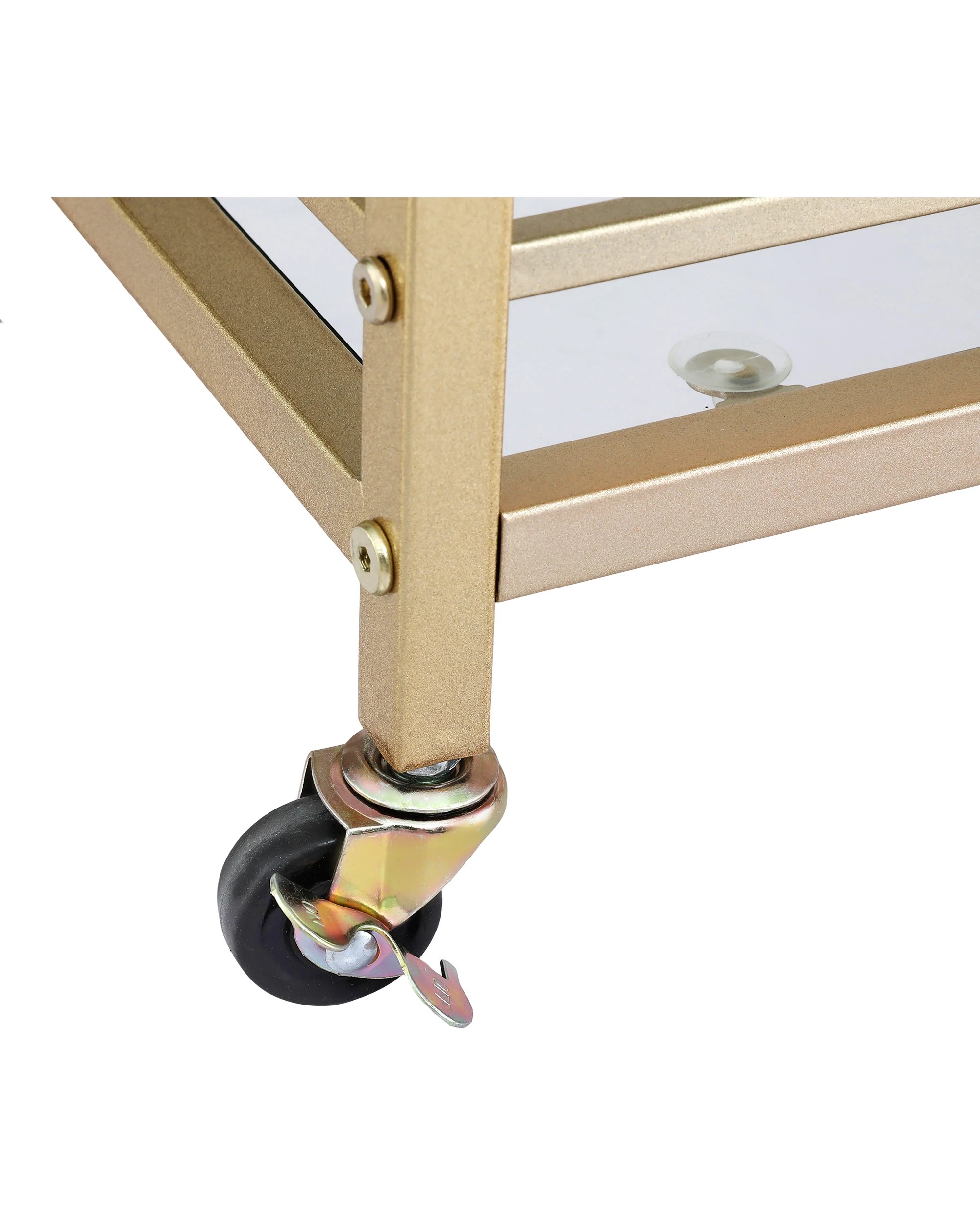 7 Artiss Bar Cart Drinks Trolley Serving Wine Glass Holder Rack Cocktail 43cm - Gold, 7 of 7