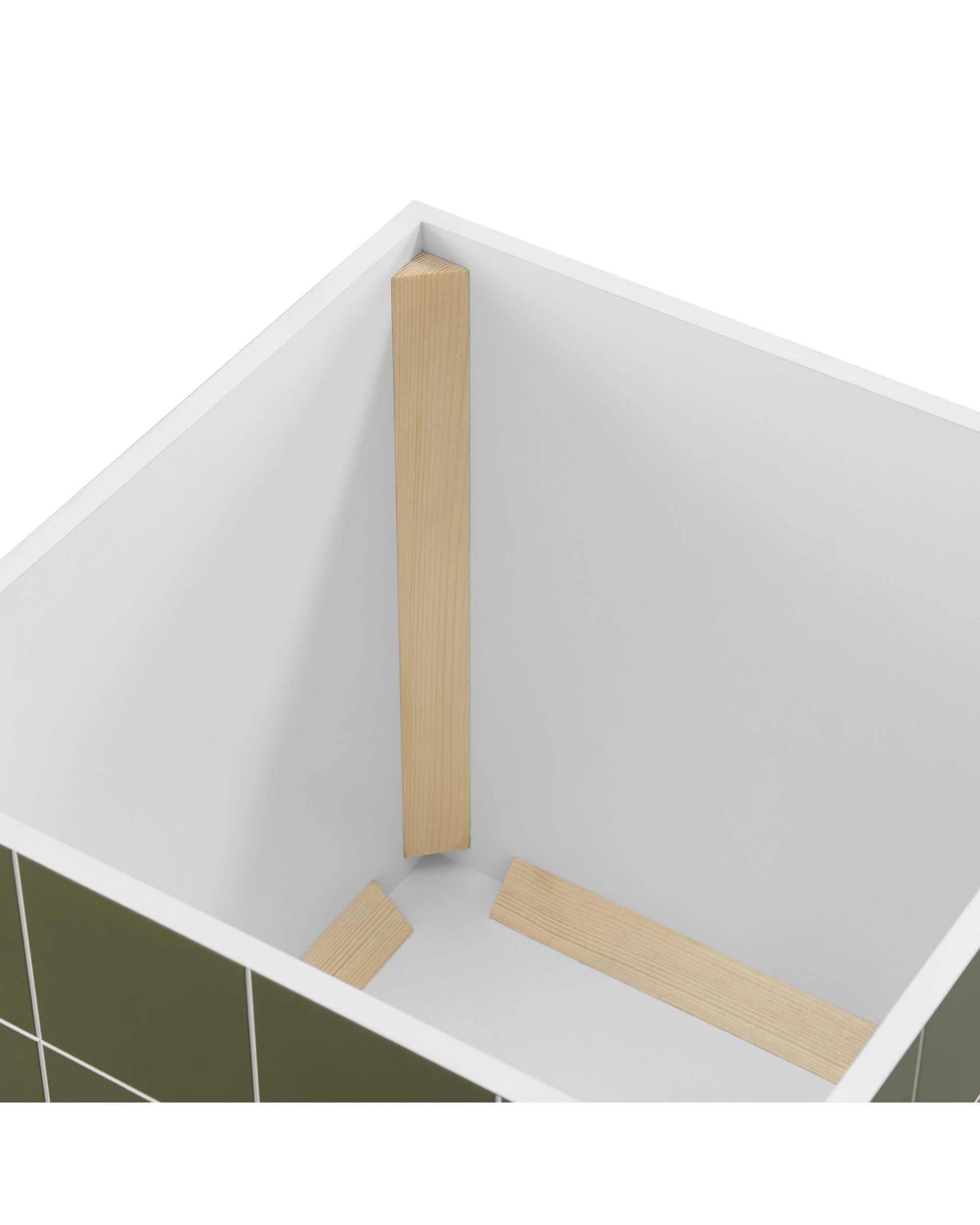 5 Kodu Side Table Cube Bedside Storage Olive - Green, 5 of 6