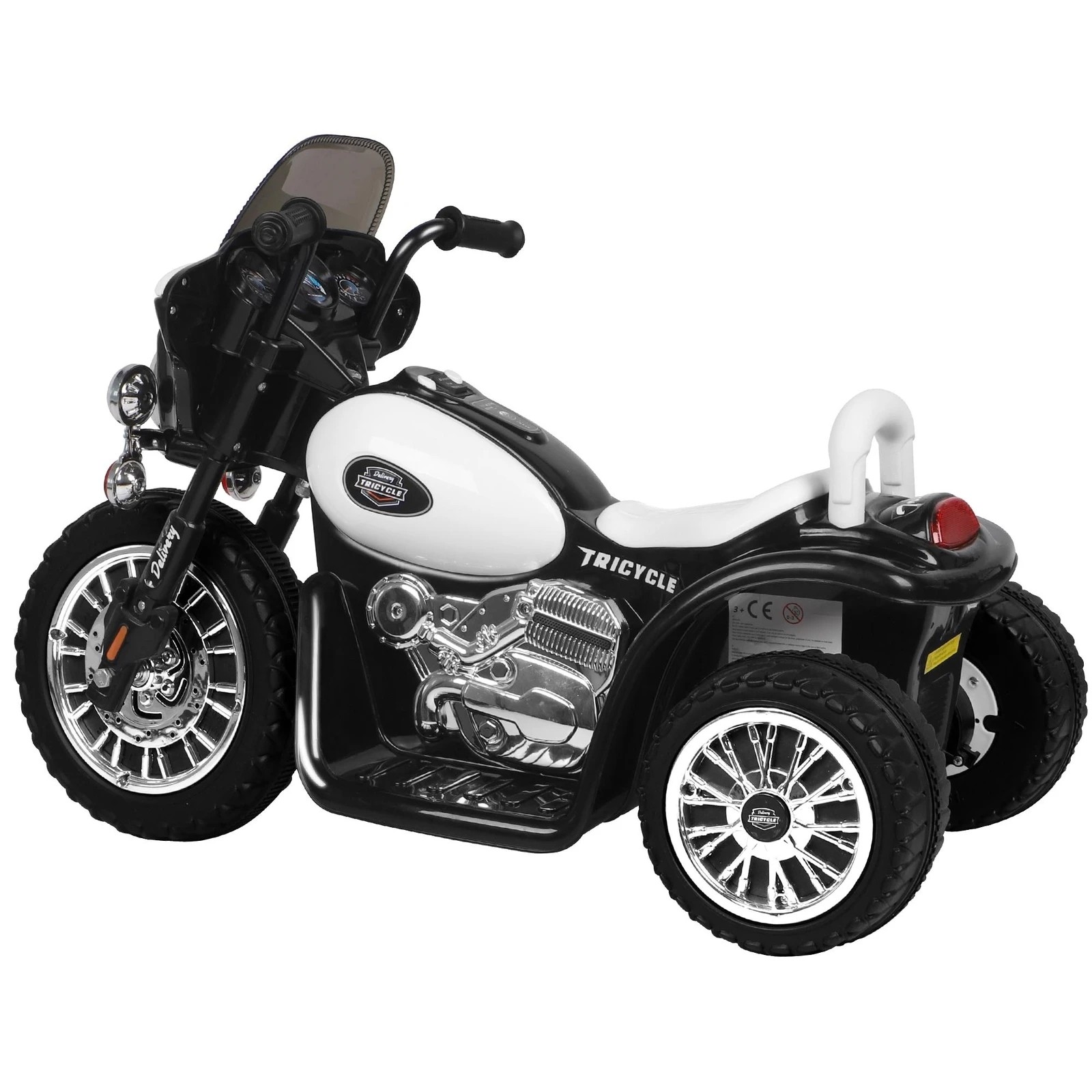 4 Alfordson Kids Ride On Car Electric Motorcycle 25W Motor Harley-Inspired - White, 4 of 7
