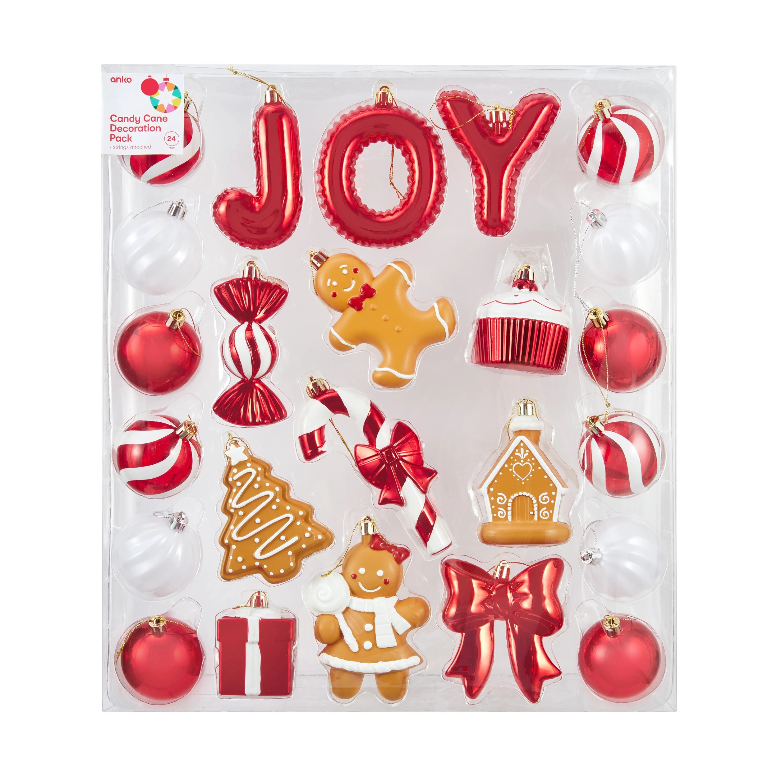 1 24 Pack Candy Cane Decoration Pack, 1 of 5