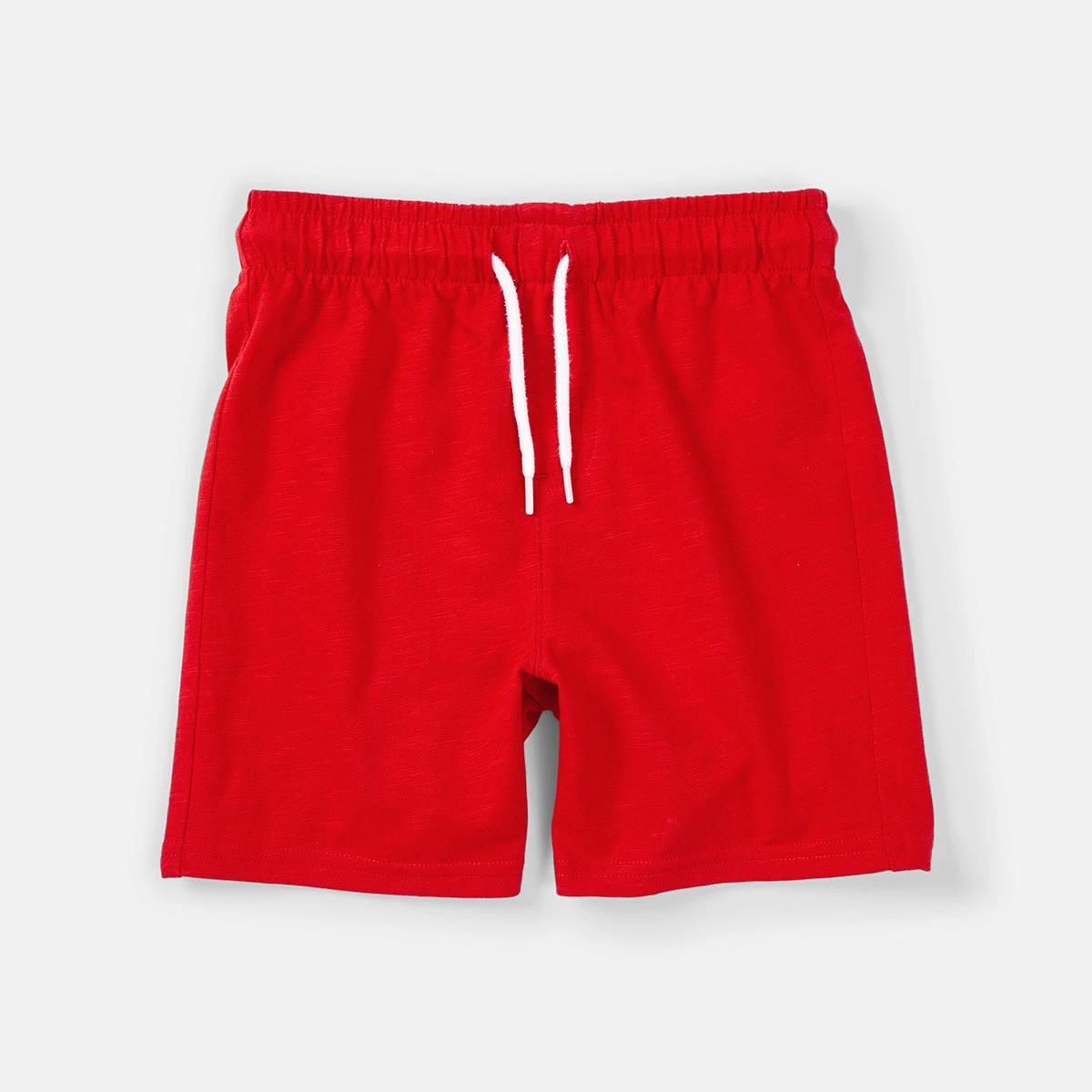 7 Cotton Knit Shorts Flame Red, 7 of 8