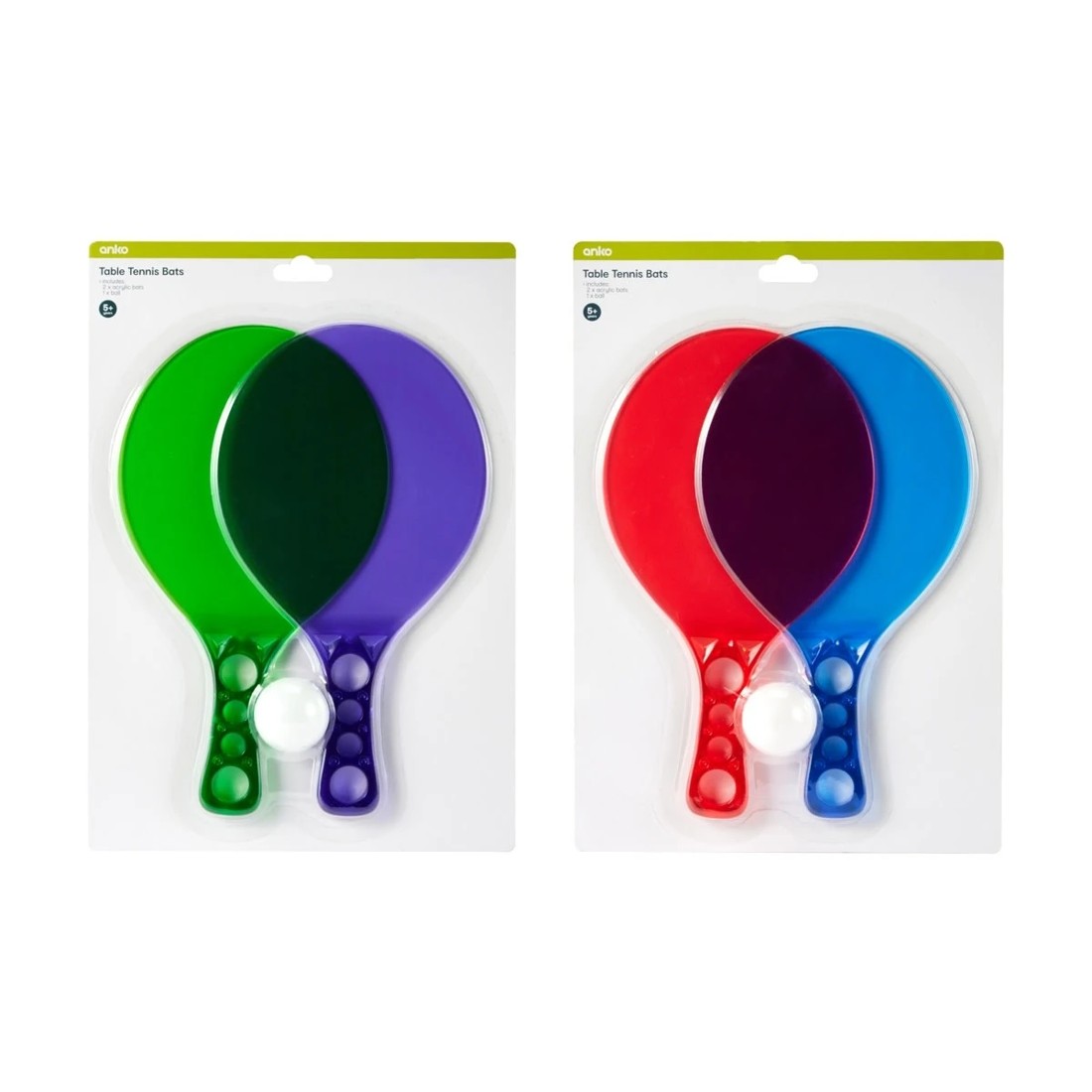 8 Table Tennis Bats - Assorted, 8 of 8