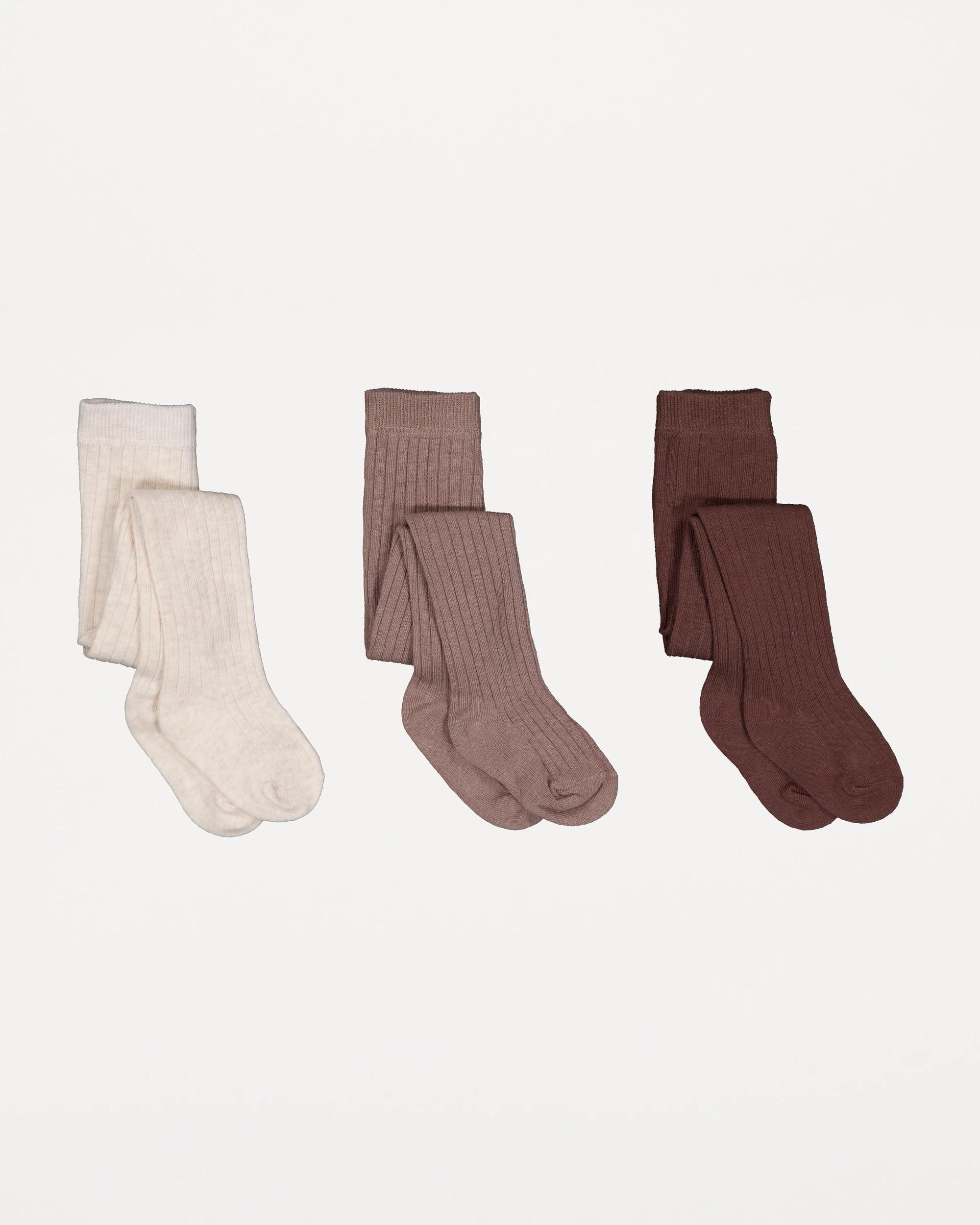 2 3 Pack Ribbed Tights Neu Pack, 2 of 3